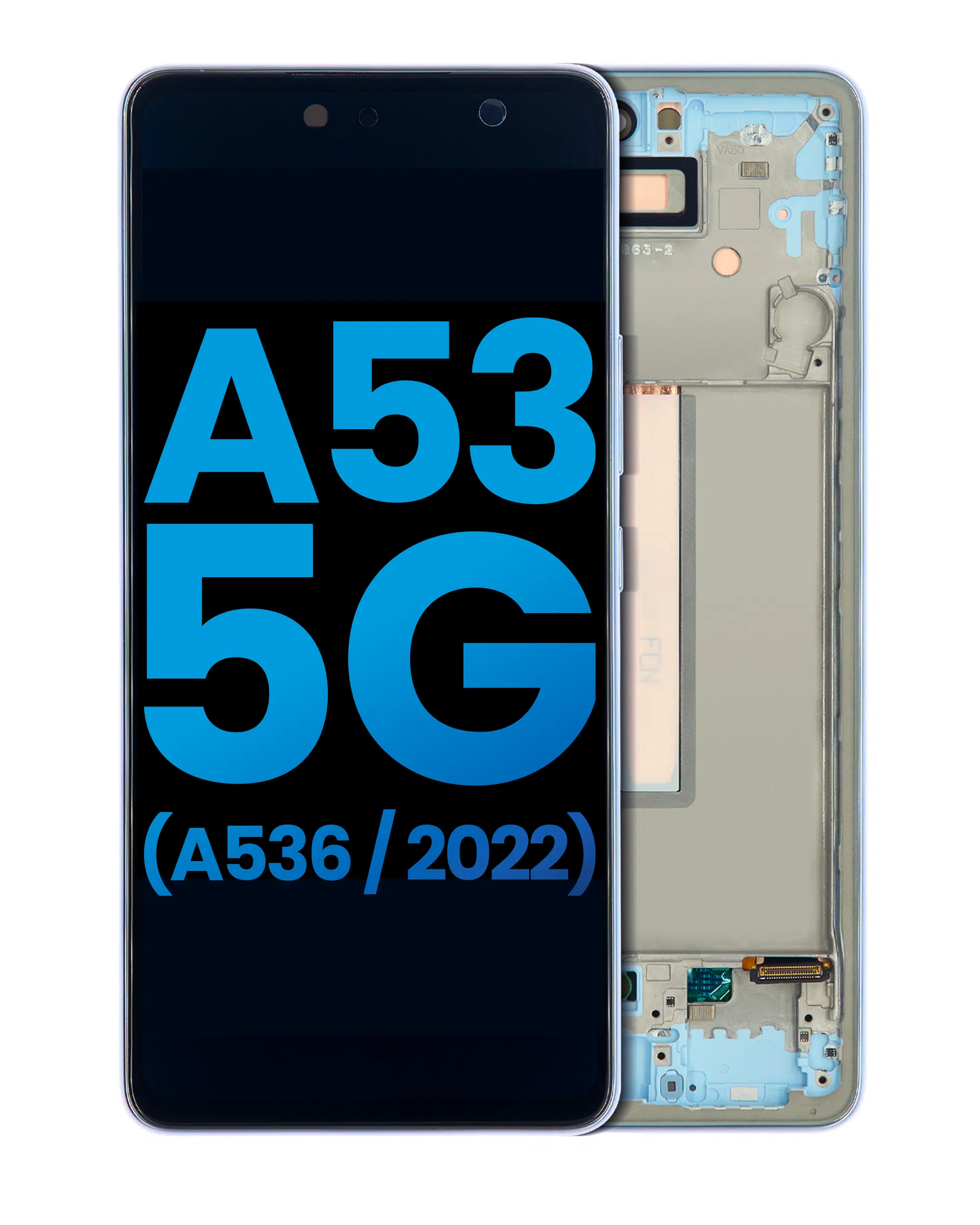 Samsung Galaxy A53 5G (A536 / 2022) İle Uyumlu Çerçeveli LCD Ekranı(Parmak İzi Sensörü Olmadan) 