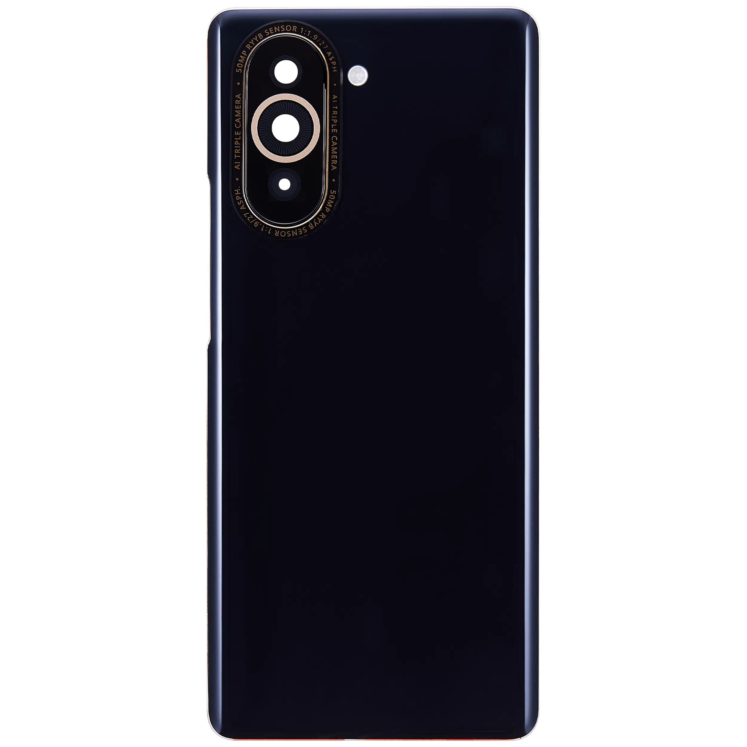 Huawei Nova 10 İle Uyumlu Kamera Lensli Arka Kapak Camı (Siyah)