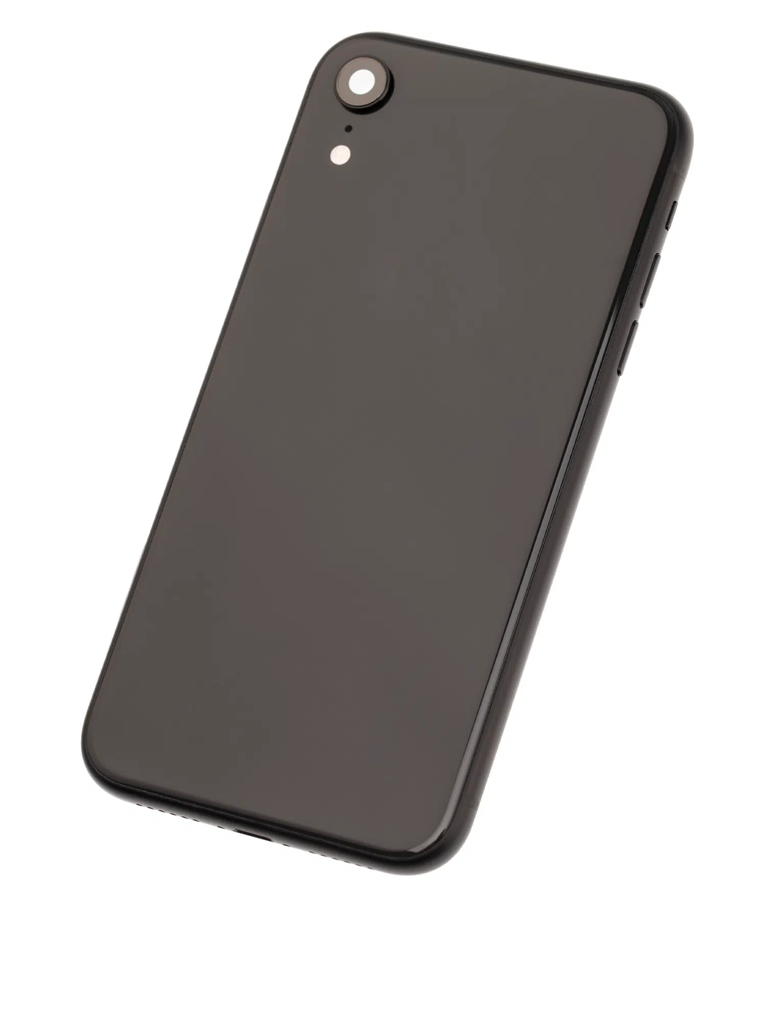 İphone XR İle Uyumlu Kasa Kapak Set Siyah İçi Boş (Logolu) 1/1 Kasa