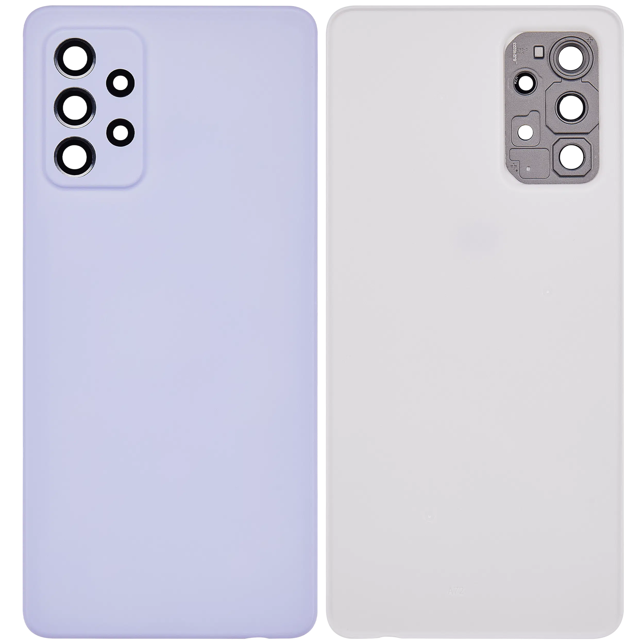 Arka kapak Camı Uyumlu Samsung Galaxy A72 (A725 / 2021) (Aftermarket Plus) (Awesome Violet) 