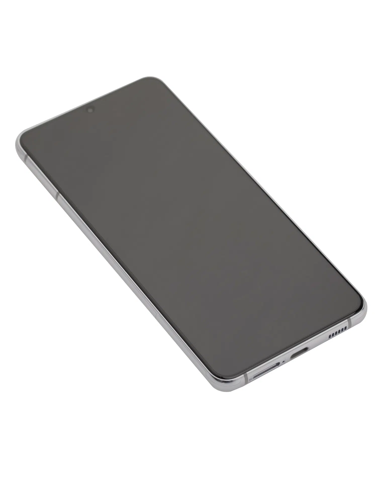 Samsung Galaxy S21 Plus 5G İle Uyumlu Çerçeveli Ekran Dokunmatik (%100 Orijinal Ürün) (Phantom Silver)