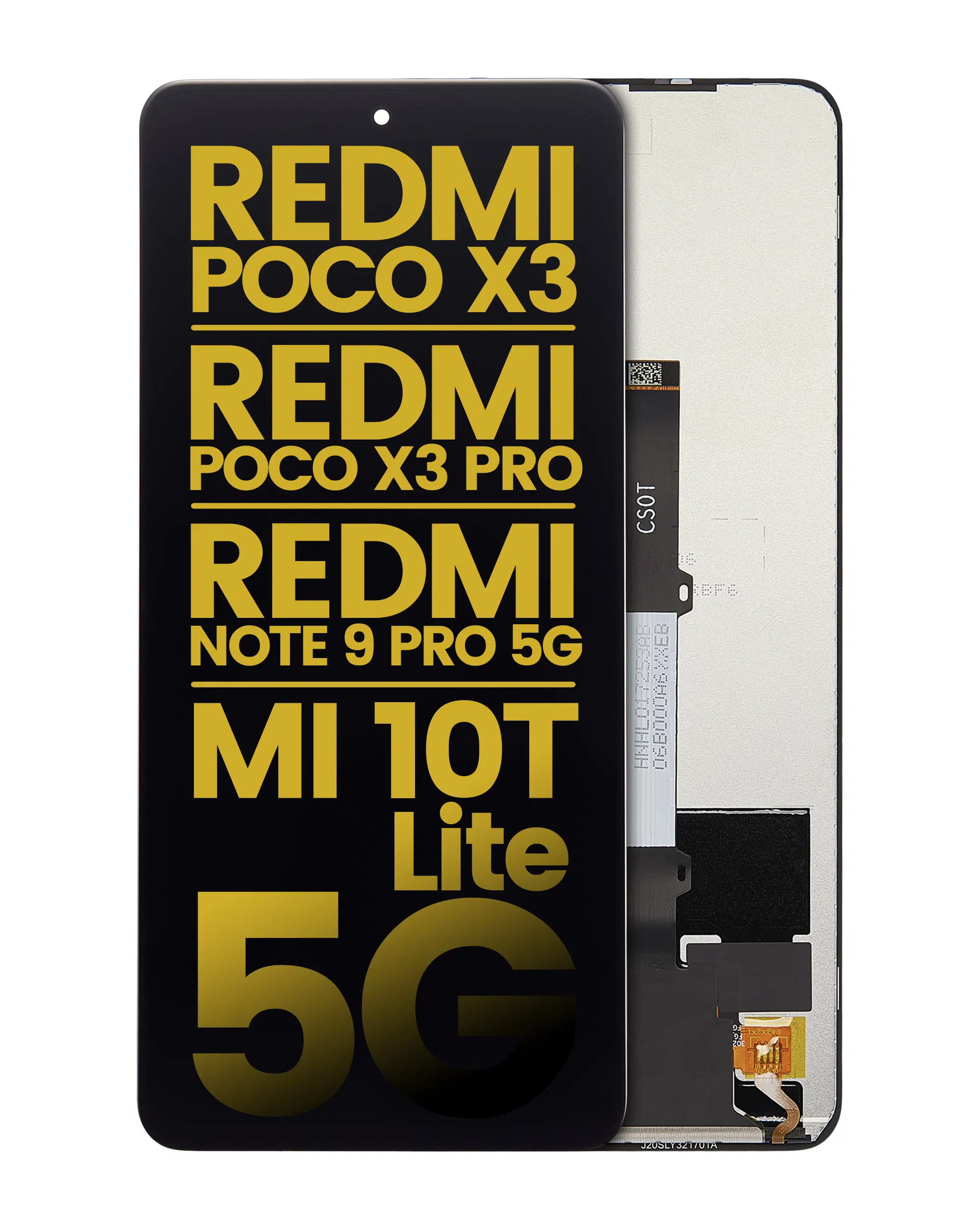 Xiaomi Poco x3 İle Uyumlu Ekran Dokunmatik Çerçevesiz (%100 Orijinal Ürün)