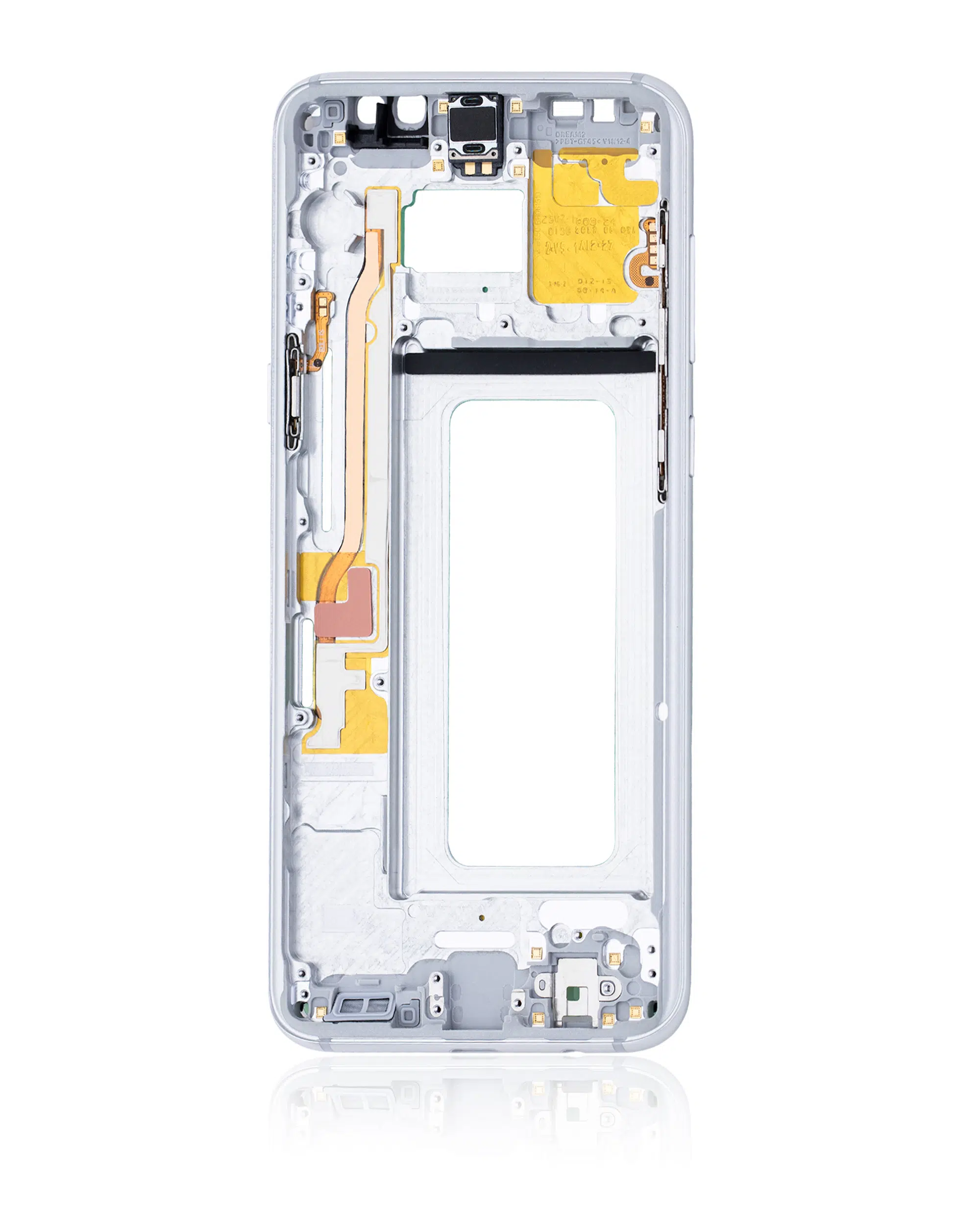 Samsung Galaxy S8 Plus ile Uyumlu Orta Çerçeve Muhafaza (Küçük Parçalarla) (Kutup Gümüşü) 