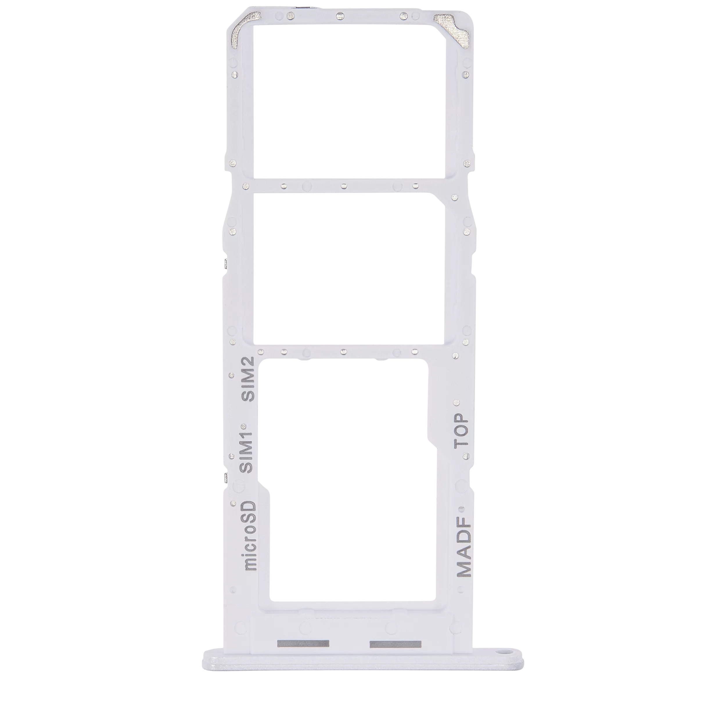 Samsung Galaxy M14 İle Uyumlu Çift Sim Kart Tepsisi (M146 / 2023) (Gümüş)