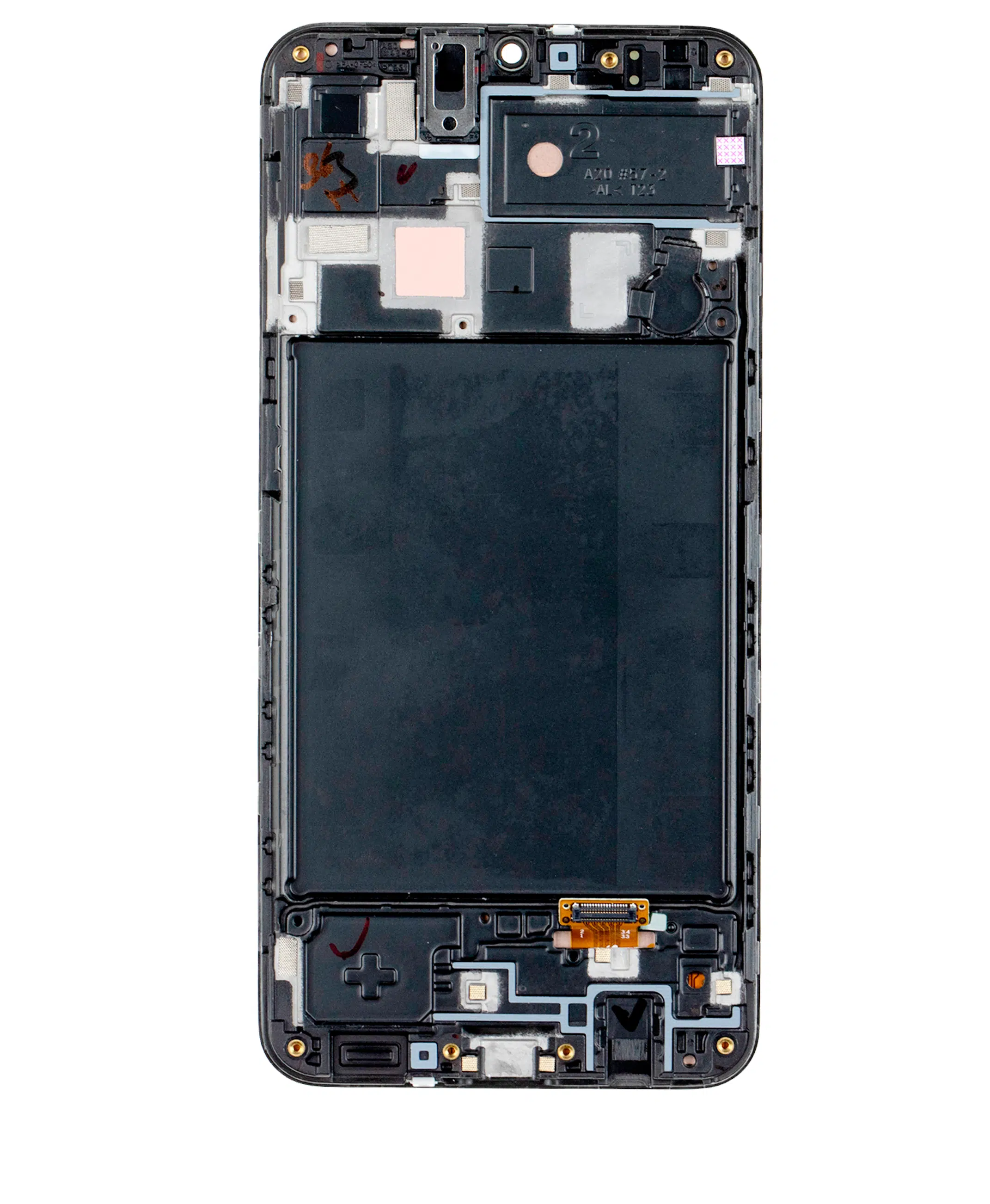Samsung Galaxy A20 (A205 / 2019) (F Versiyonu) İle Uyumlu Çerçeveli LCD Ekranı(Satış Sonrası:... 