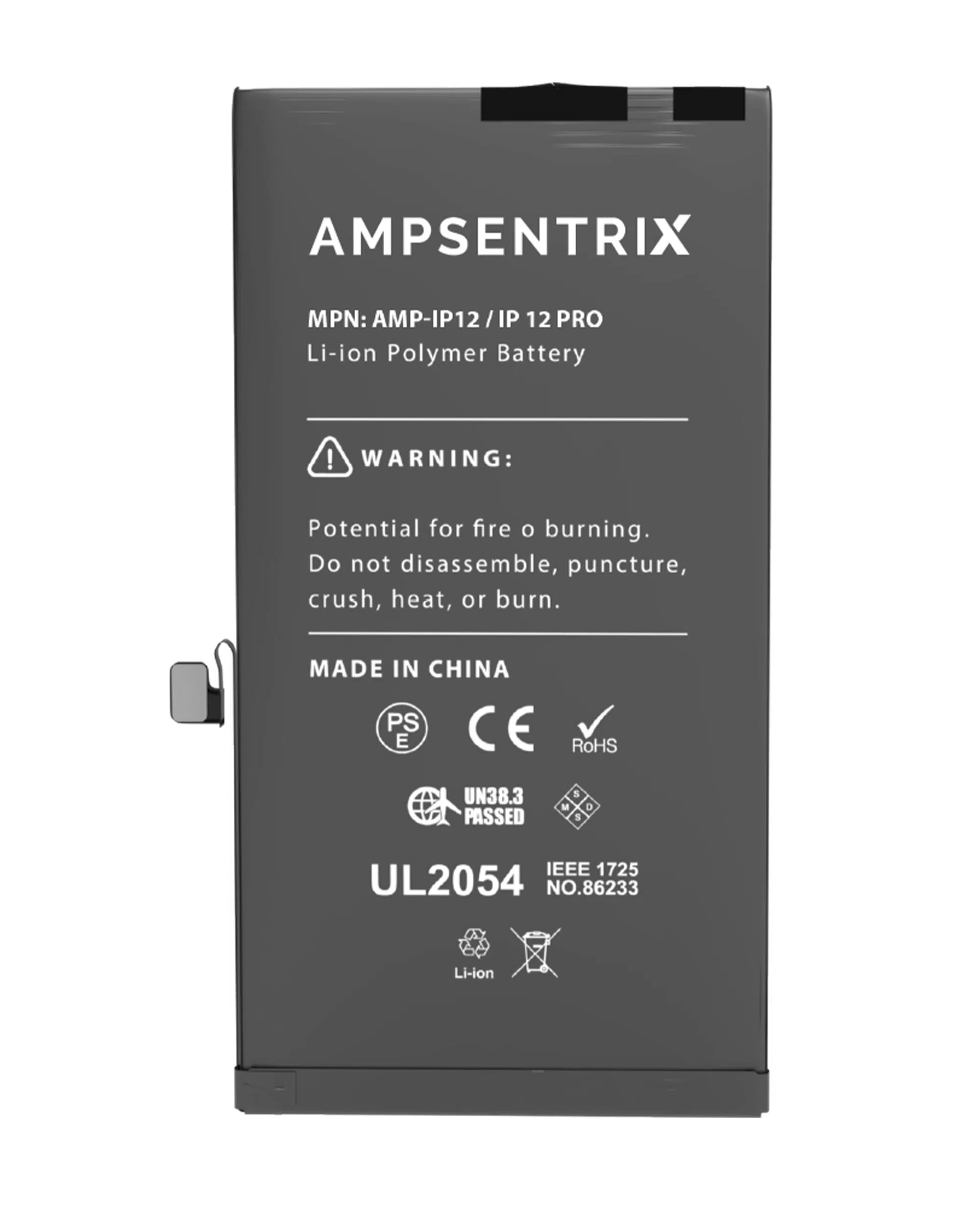 İphone 12/12 Pro (AmpSentrix Pro) ile Uyumlu Batarya Pil Garantili