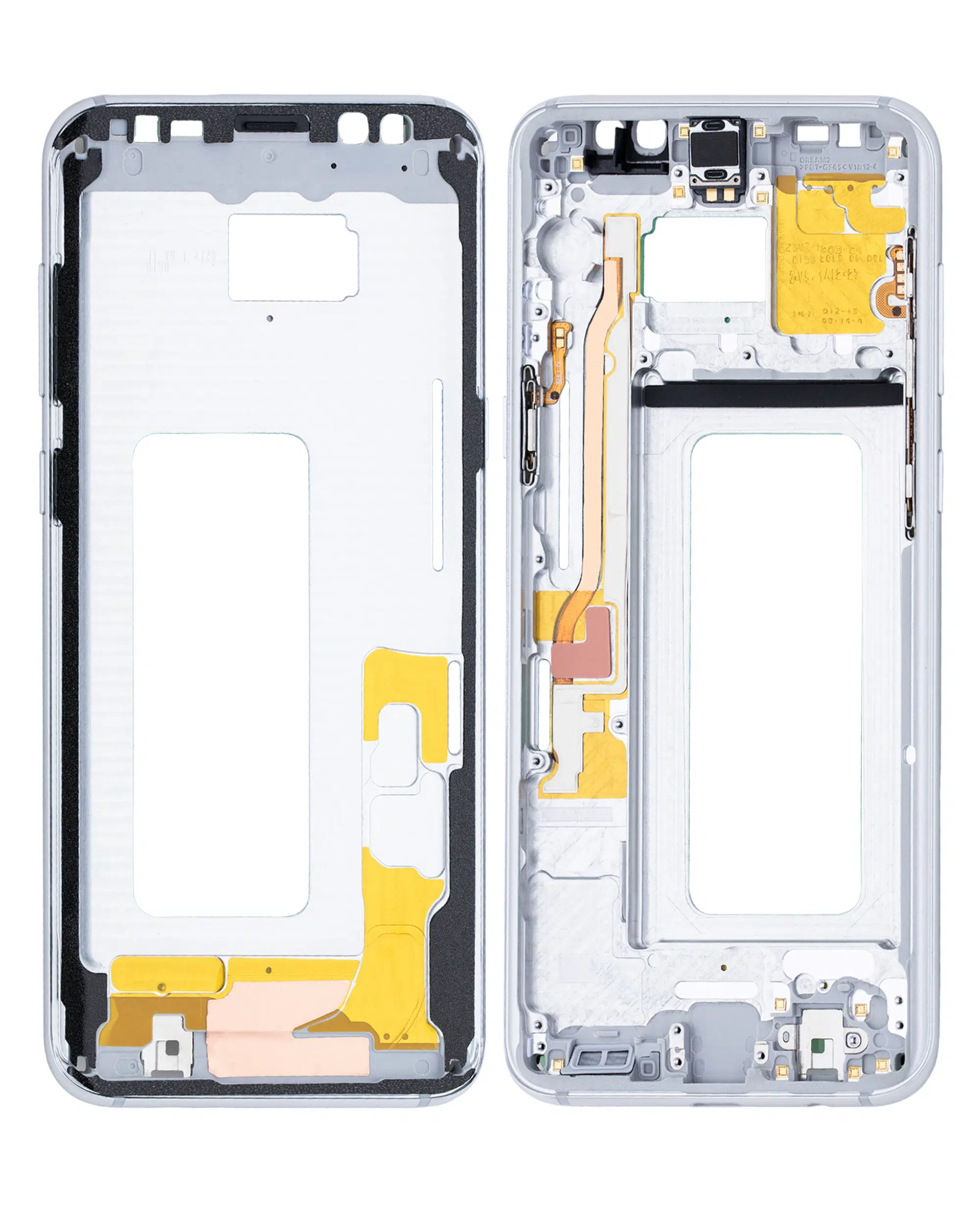 Samsung Galaxy S8 Plus ile Uyumlu Orta Çerçeve Muhafaza (Küçük Parçalarla) (Kutup Gümüşü) 