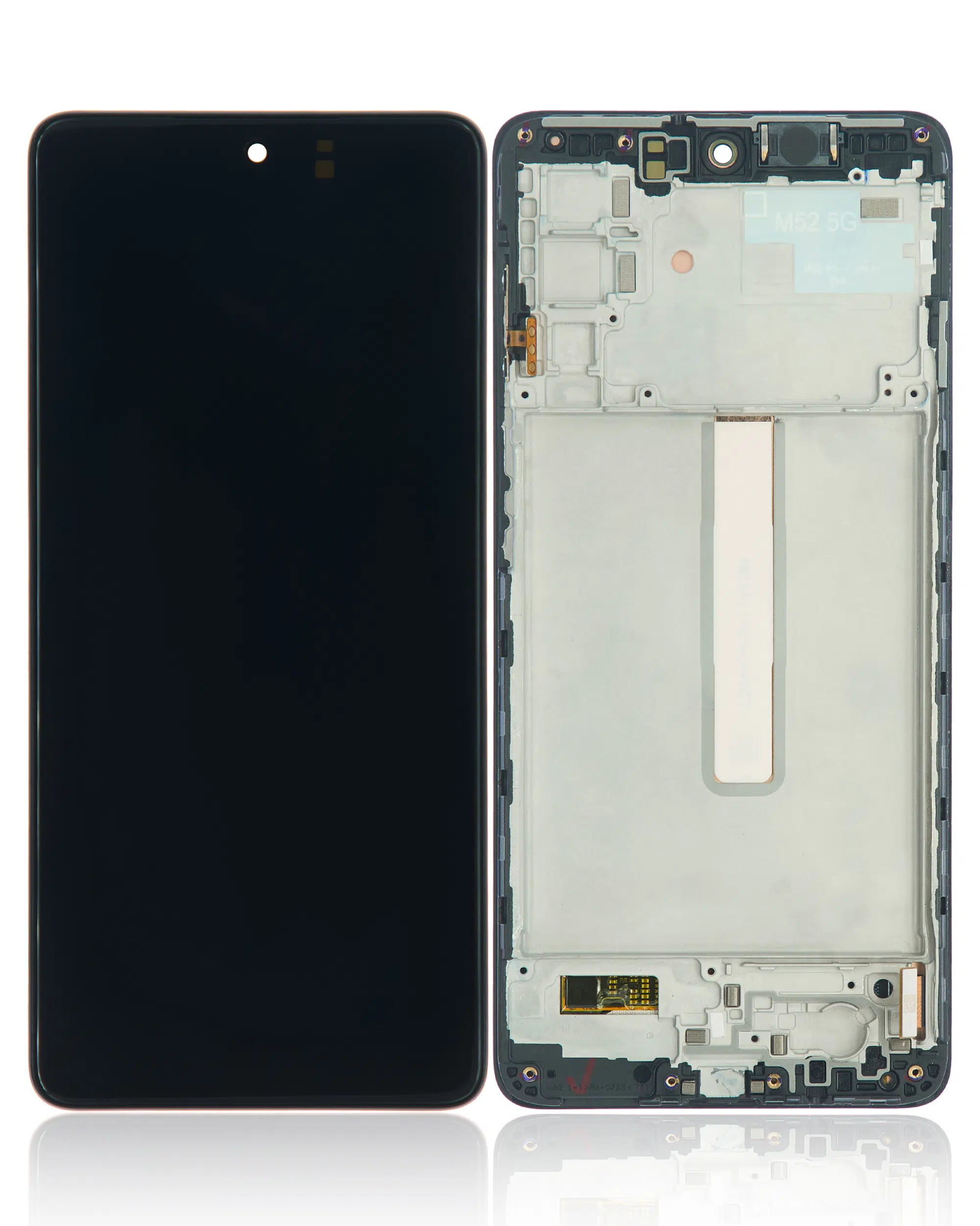 Samsung Galaxy M52 5G İle Uyumlu Çerçeveli Ekran Dokunmatik (%100 Orijinal Ürün) (M526 / 2021)