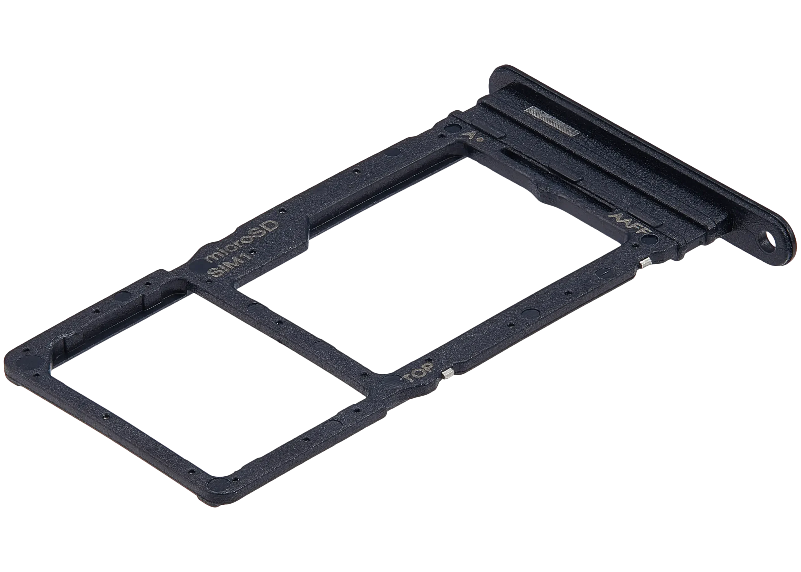 Samsung Galaxy A16 4G ile Uyumlu Çift Sim Kart Tepsisi (A166 / 2024) (Siyah)