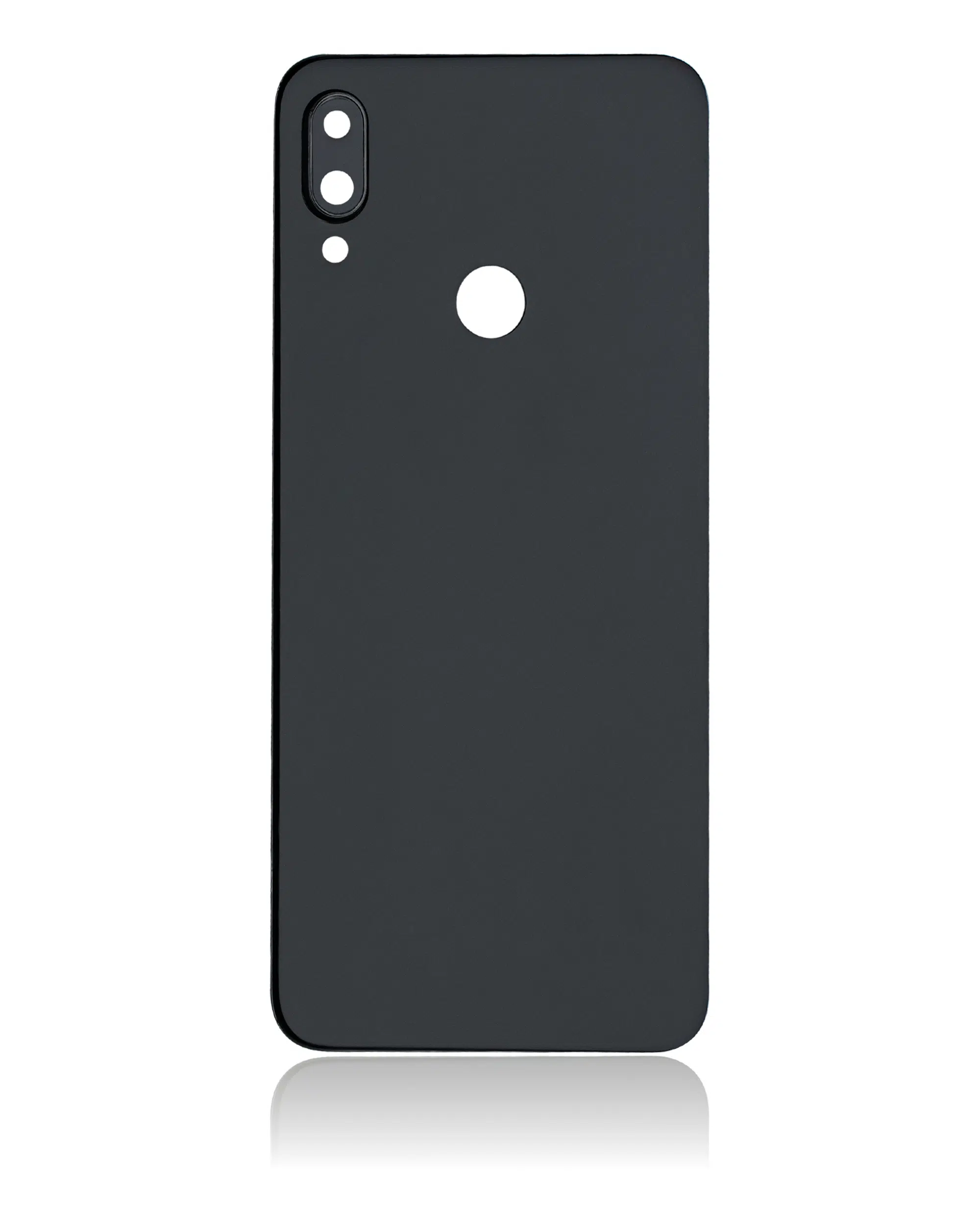Xiaomi Redmi Note 7 İle Uyumlu Kamera Lensli Arka Kapak Camı (Siyah)