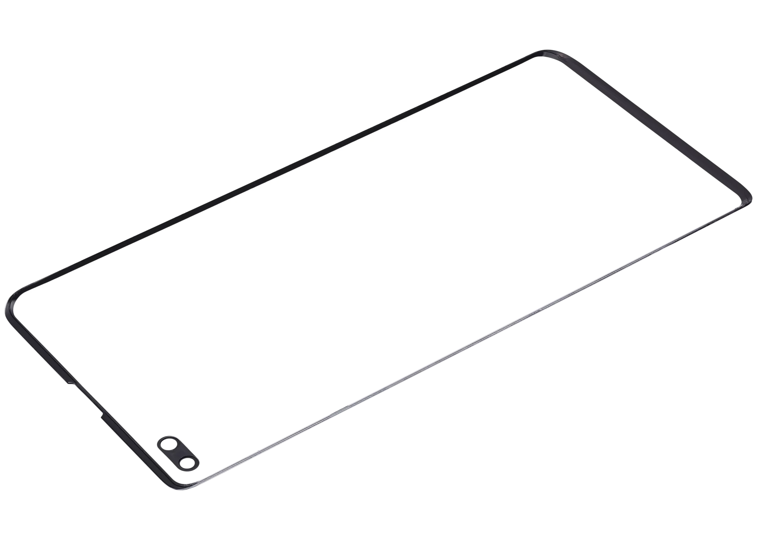 Samsung Galaxy S10 Plus İle OCA Önceden Yüklenmiş Uyumlu 2'si 1 Arada Ön Cam 