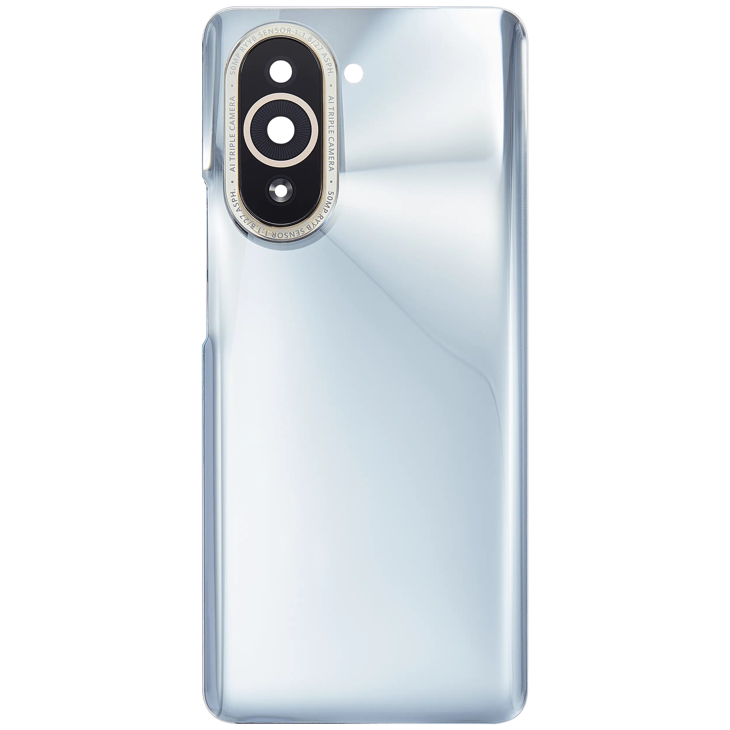 Huawei Nova 10 Pro İle Uyumlu Kamera Lensli Arka Kapak Camı (Gümüş)