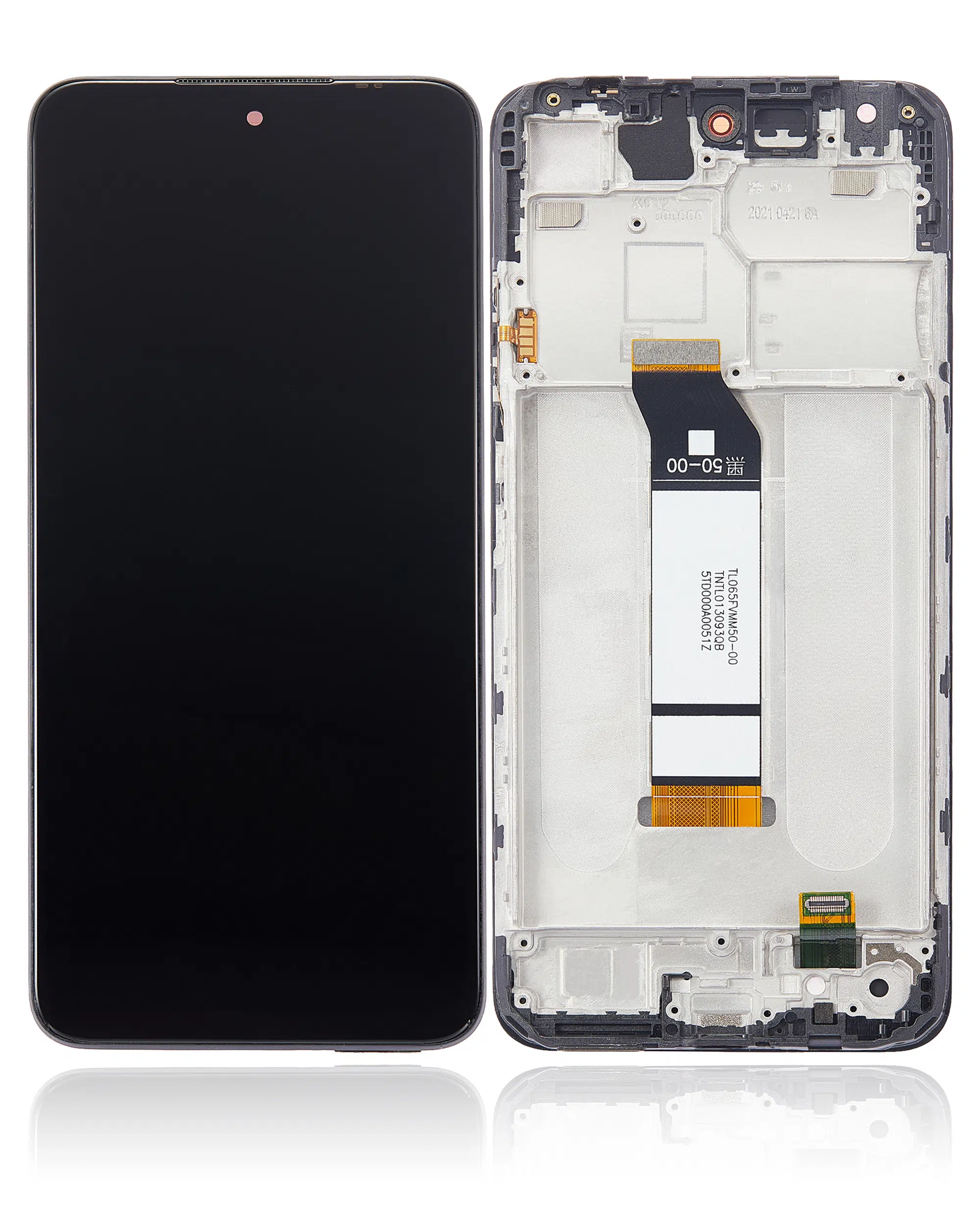 Xiaomi Redmi Note 10T 5G  İle Uyumlu Çerçeveli Ekran Dokunmatik Siyah (%100 Orijinal Ürün)