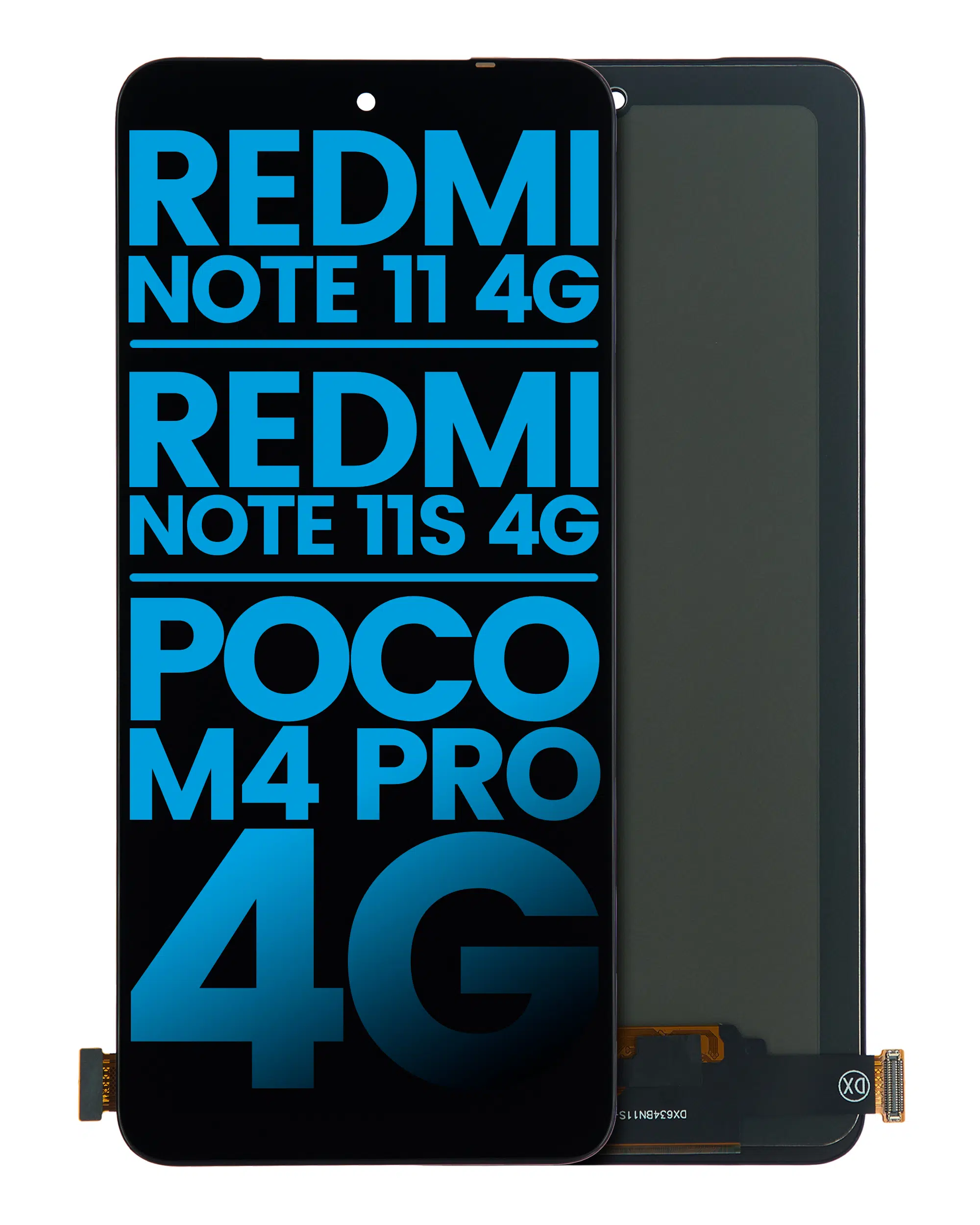Xiaomi Redmi Note 11s İle Uyumlu Çerçevesiz Ekran Dokunmatik Siyah (Oled)