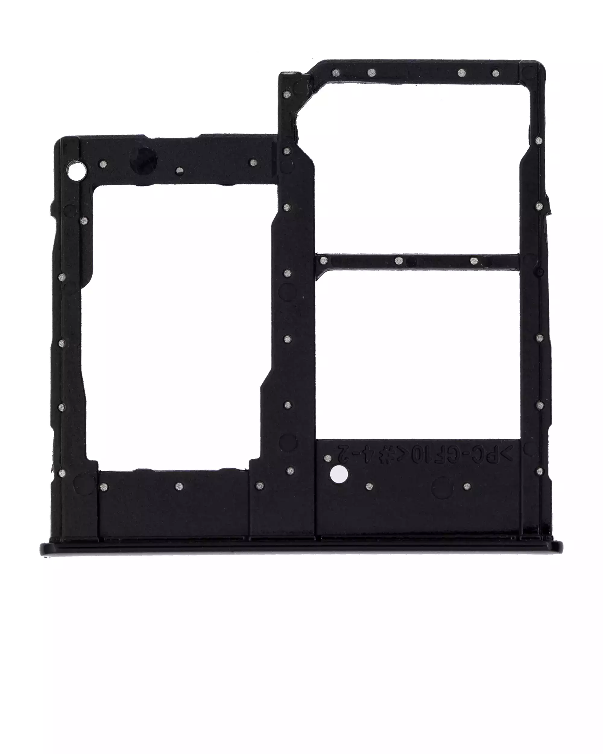 Samsung Galaxy A20e ile Uyumlu Çift Sim Kart Tepsisi (A202 / 2019) (Siyah)
