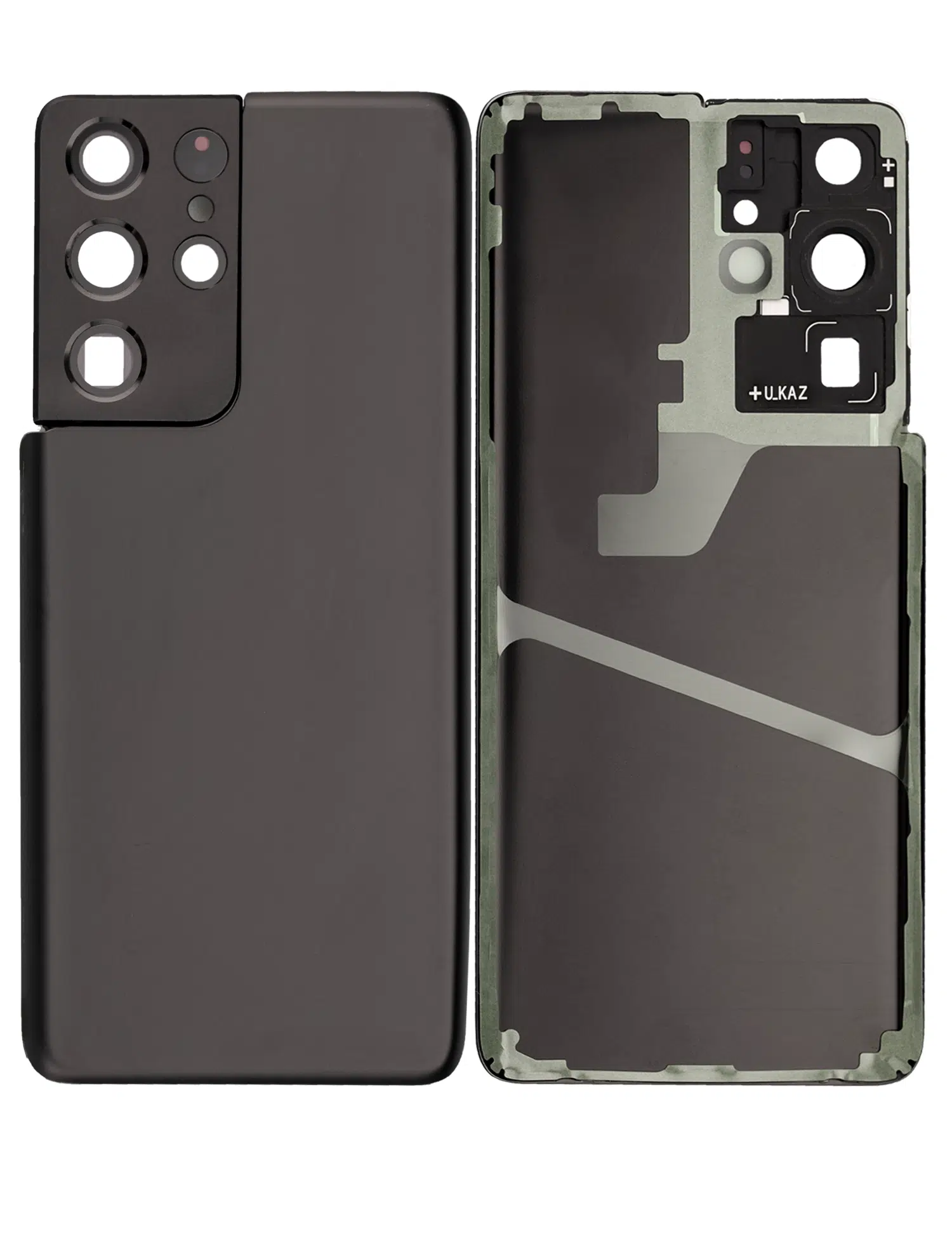 Samsung Galaxy S21 Ultra İle Uyumlu Kamera Lensli Arka Kapak Camı (Logosuz) (Satış Sonrası... 