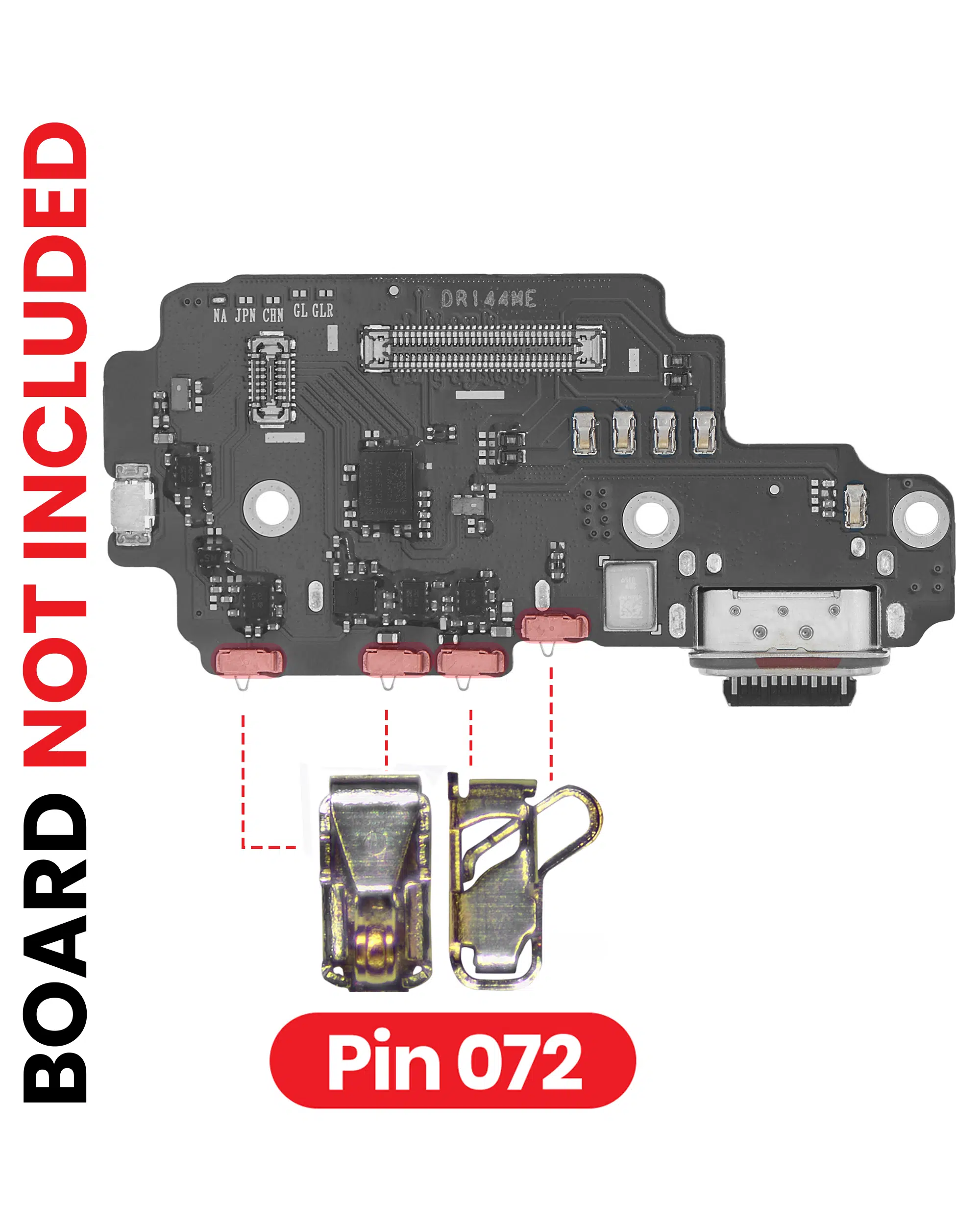 PCB Kartı Kontak Pimleri (072) Tüm Samsung Modelleriyle Uyumlu (Genişlik: 1,6mm / Uzunluk: 2,2mm) (100 P... 