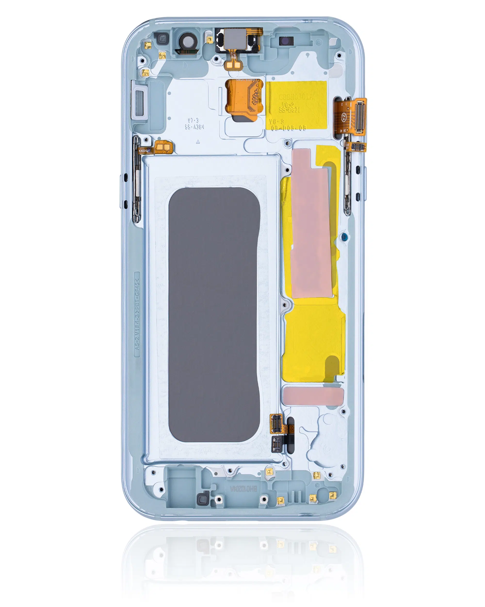 Samsung A5 (A520 / 2017) (Aftermarket Plus) (Mavi Sis) ile Uyumlu Çerçeveli OLED Montajı 