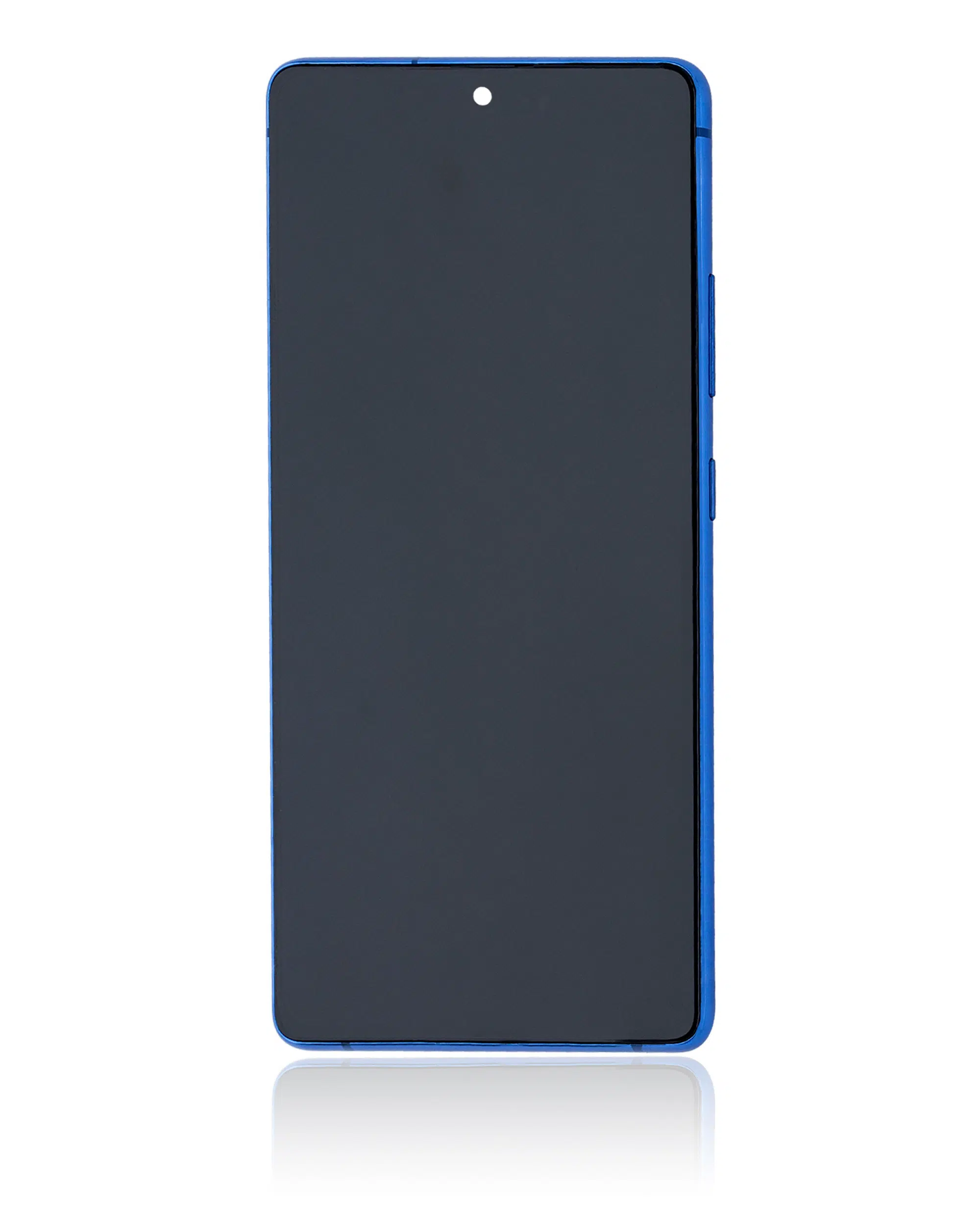 Samsung Galaxy S10 Lite İle Uyumlu Çerçeveli OLED Ekranı(Servis Paketi) (Prizma Mavisi) 
