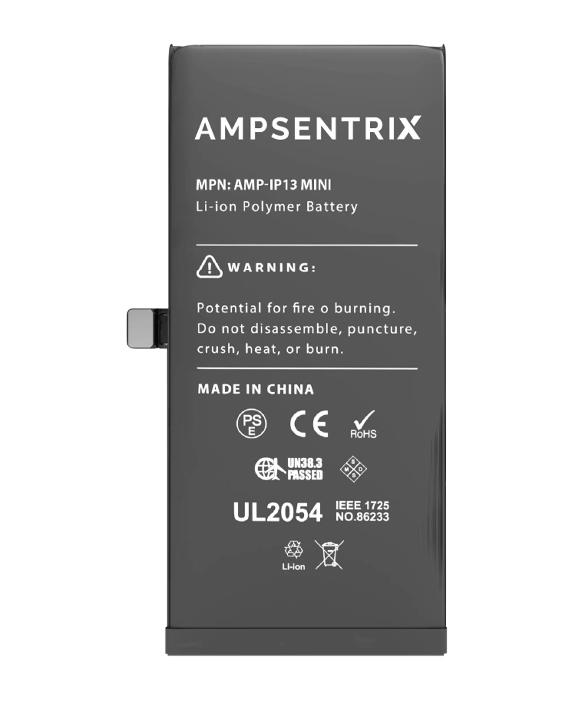 İphone 13 Mini (AmpSentrix Pro) ile Uyumlu Batarya Pil Garantili