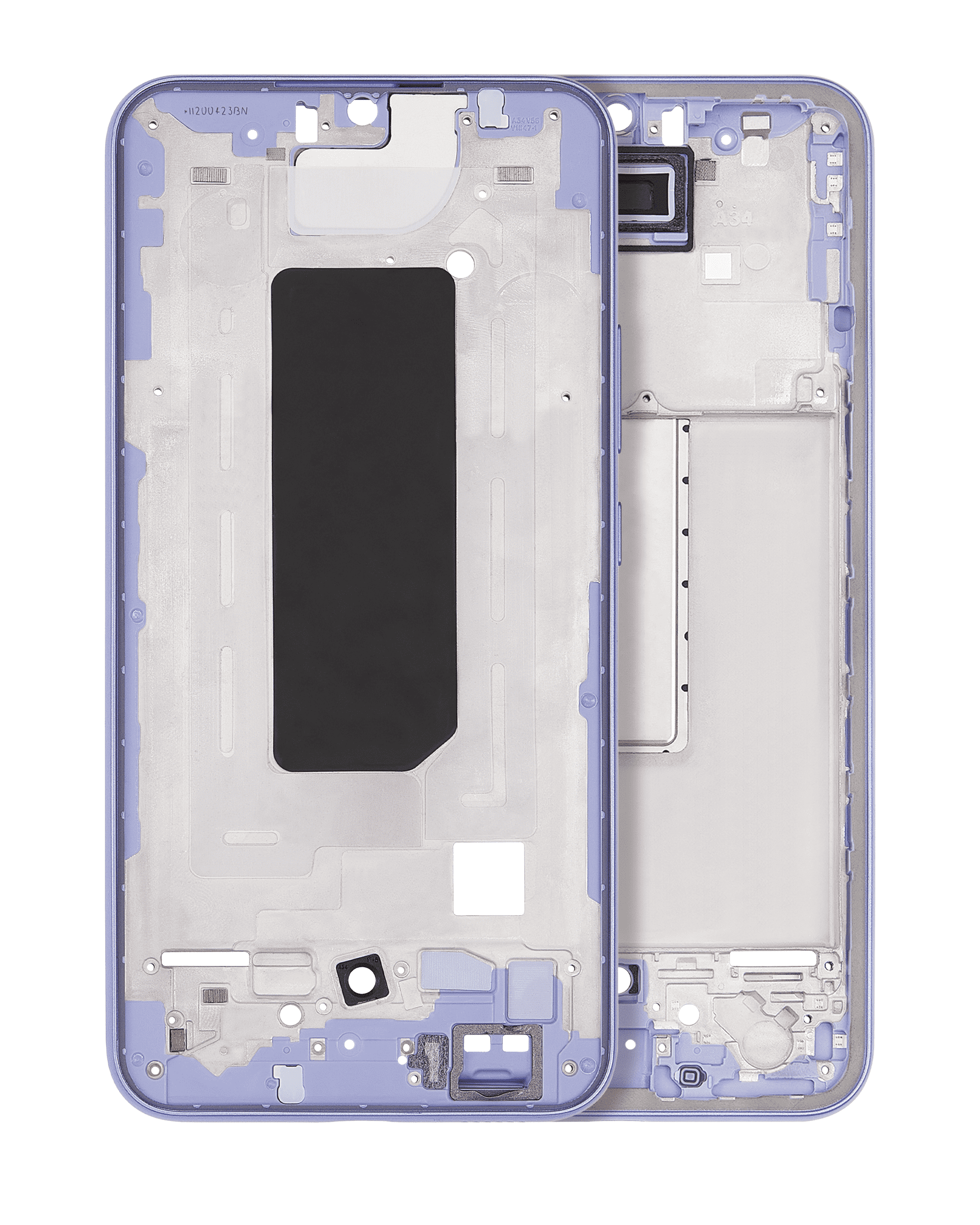 Samsung Galaxy A34 (A346 / 2023) (Mor) ile Uyumlu Orta Çerçeve Muhafaza 