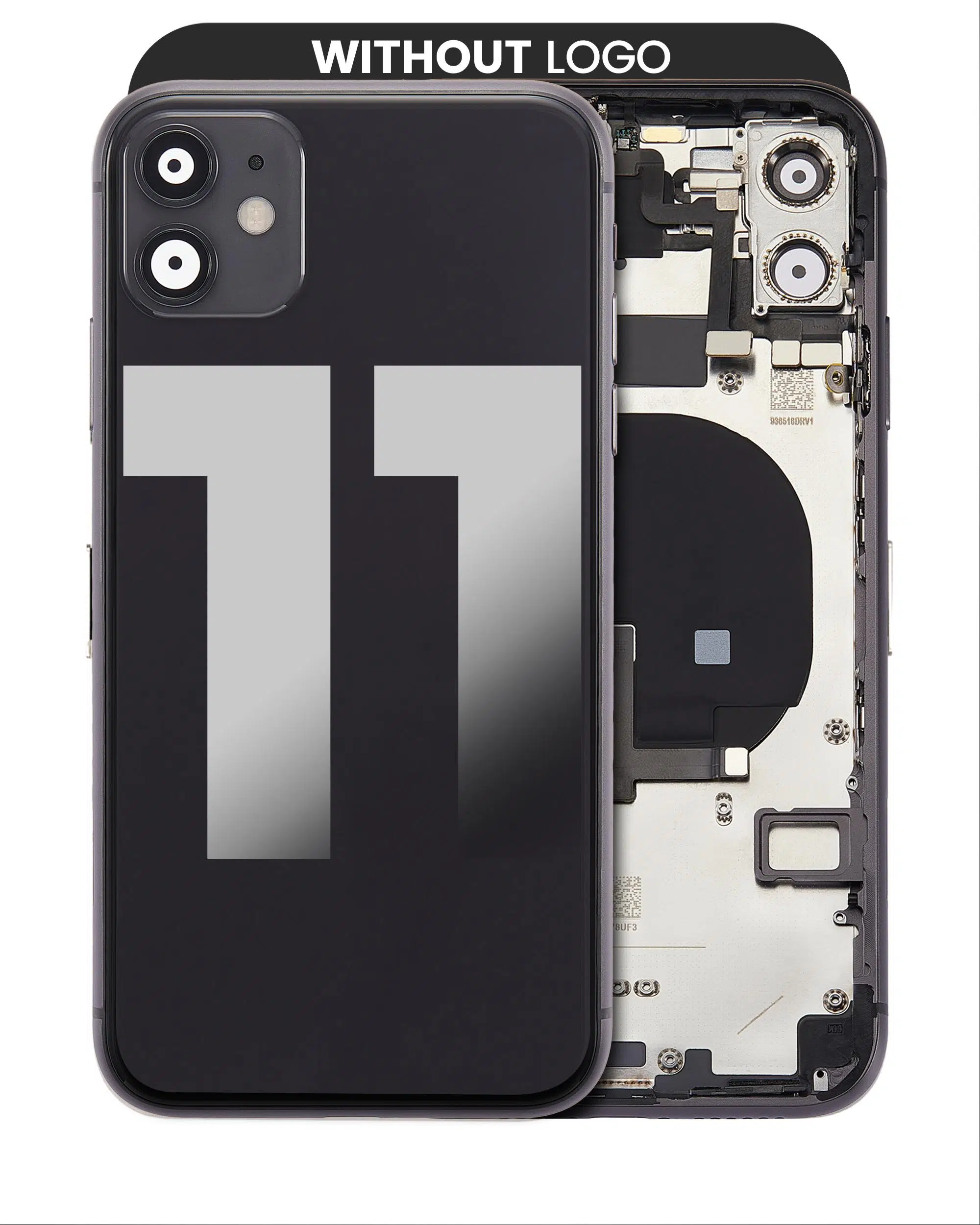 İphone 11 İle Uyumlu Kasa Kapak Set Siyah İçi Dolu (Logolu) %100 Orijinal Ürün Kasa