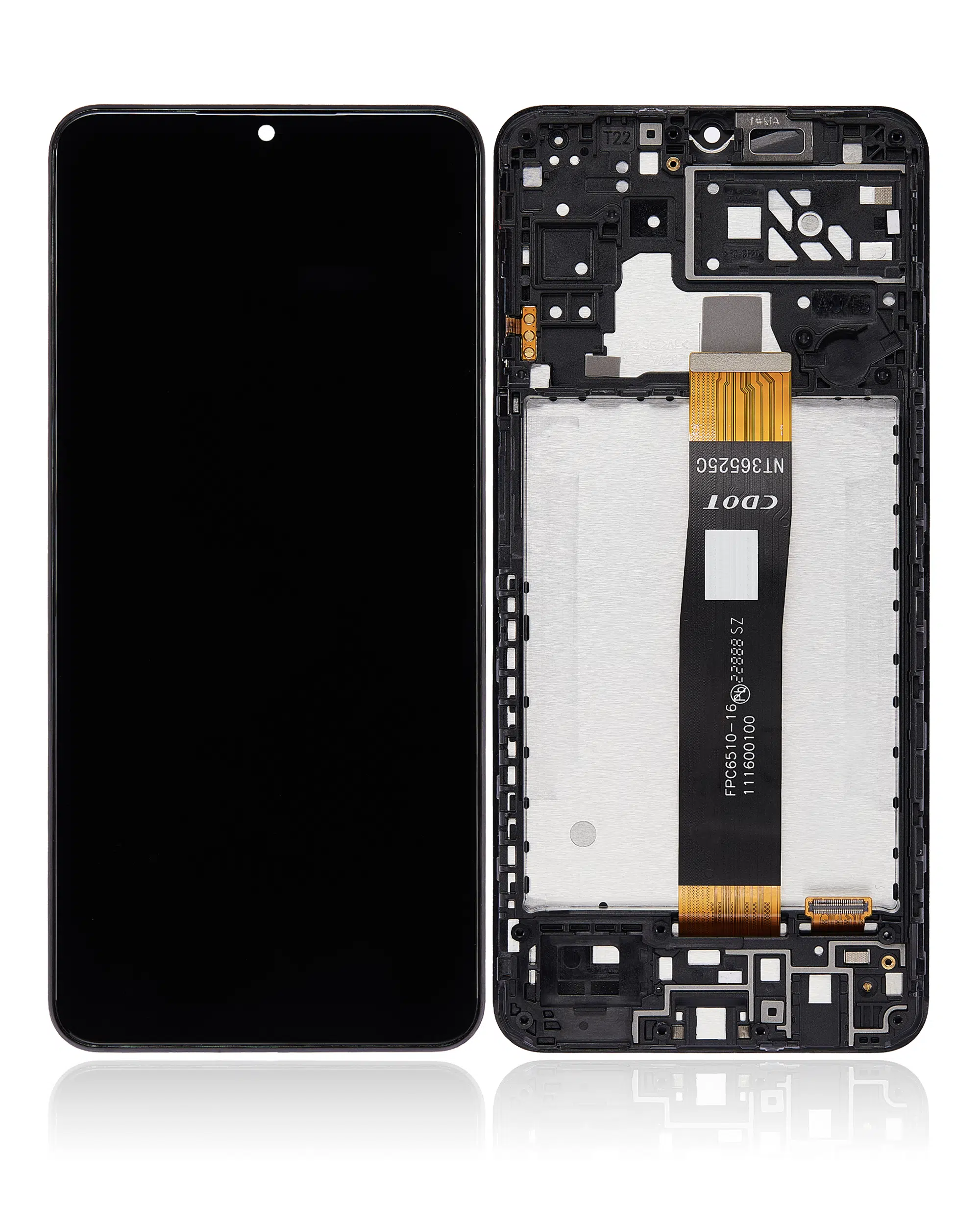 Samsung Galaxy A04S ile Uyumlu Çerçeveli Ekran Dokunmatik (%100 Orijinal Ürün) (A047 / 2022)