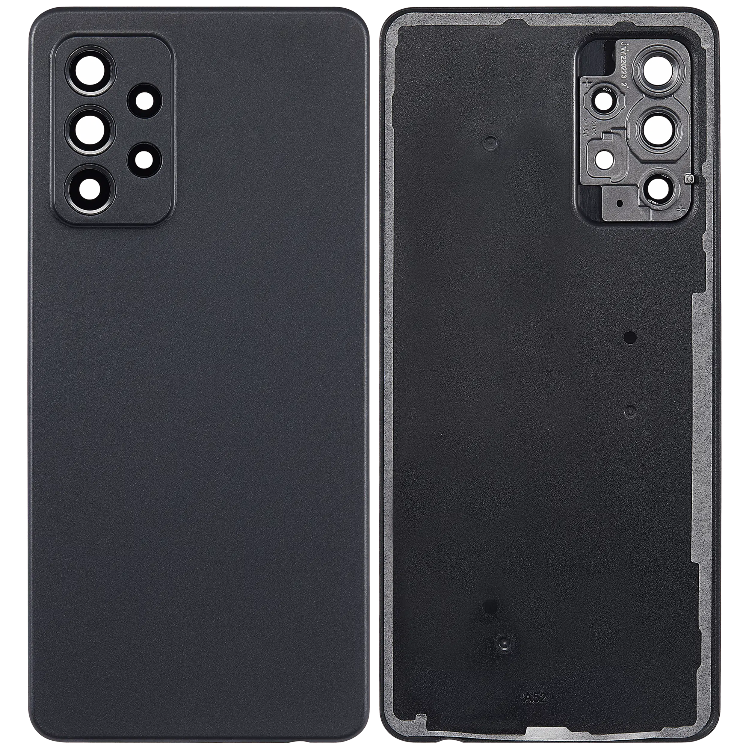 Arka Kapak Camı Kamera Lensli Samsung Galaxy A52 4G (A525 / 2021) (Satış Sonrası Pl... 
