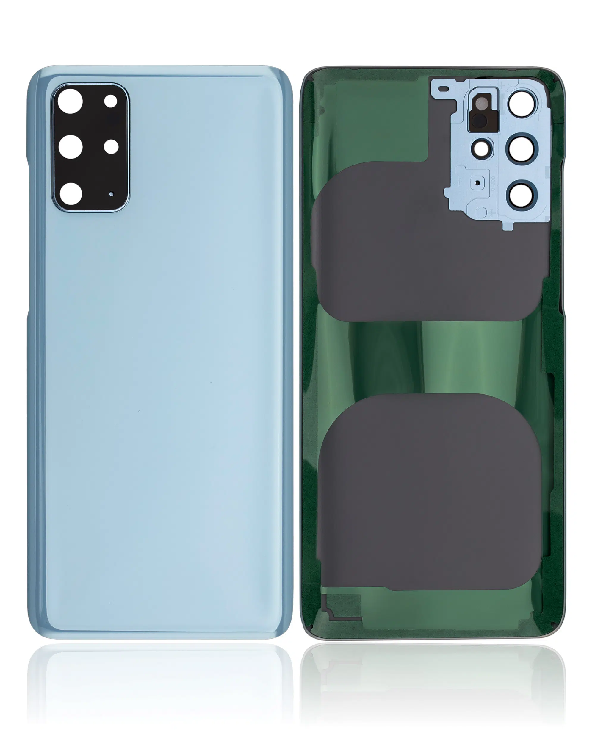 Samsung Galaxy S20 Plus İle Uyumlu Kamera Lensli Arka Kapak Camı (Logosuz) (Satış Sonrası Plus... 