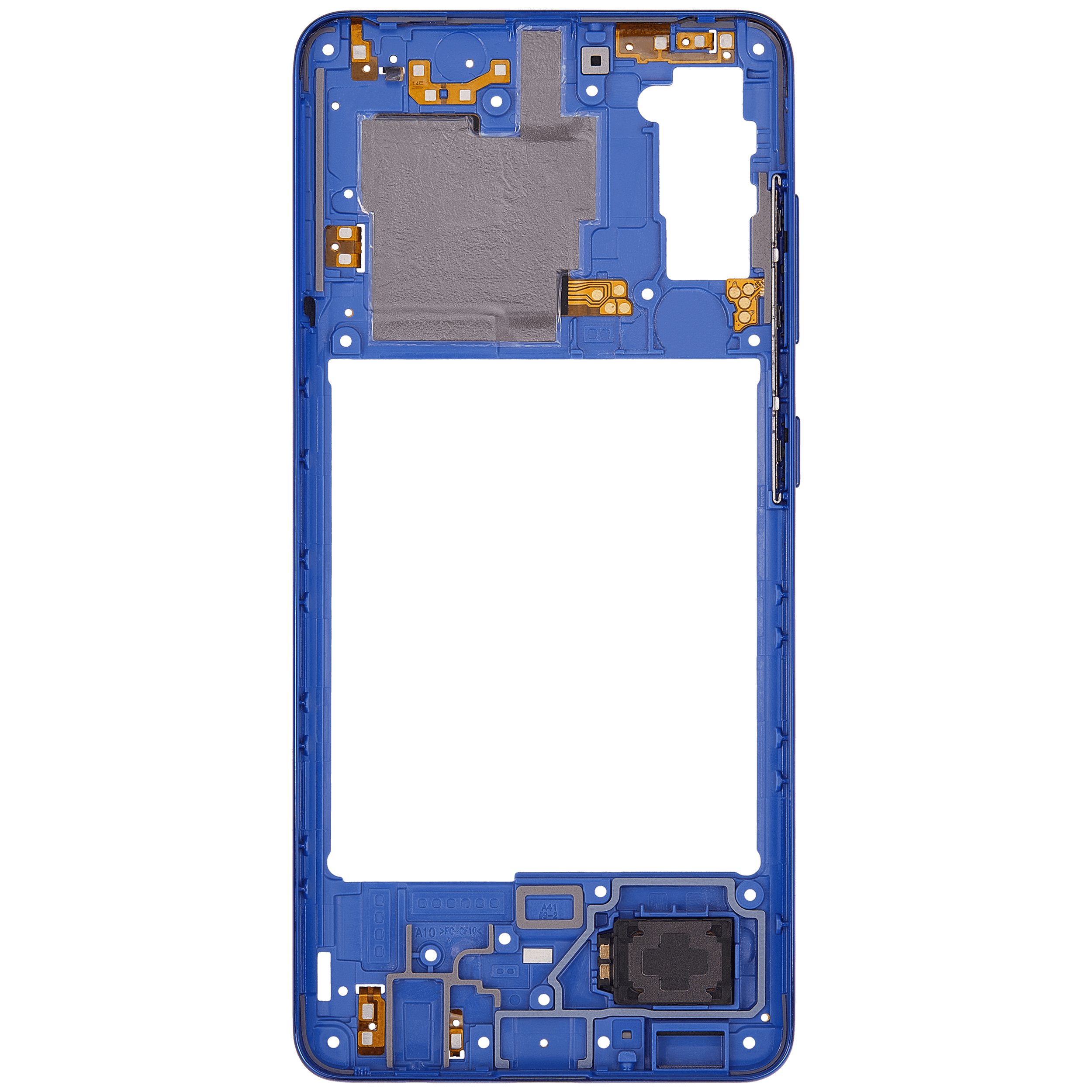Samsung Galaxy A41 (A415 / 2020) (Aftermarket Plus) (Prism Crush Bl) ile Uyumlu Orta Çerçeve Muhafaza... 
