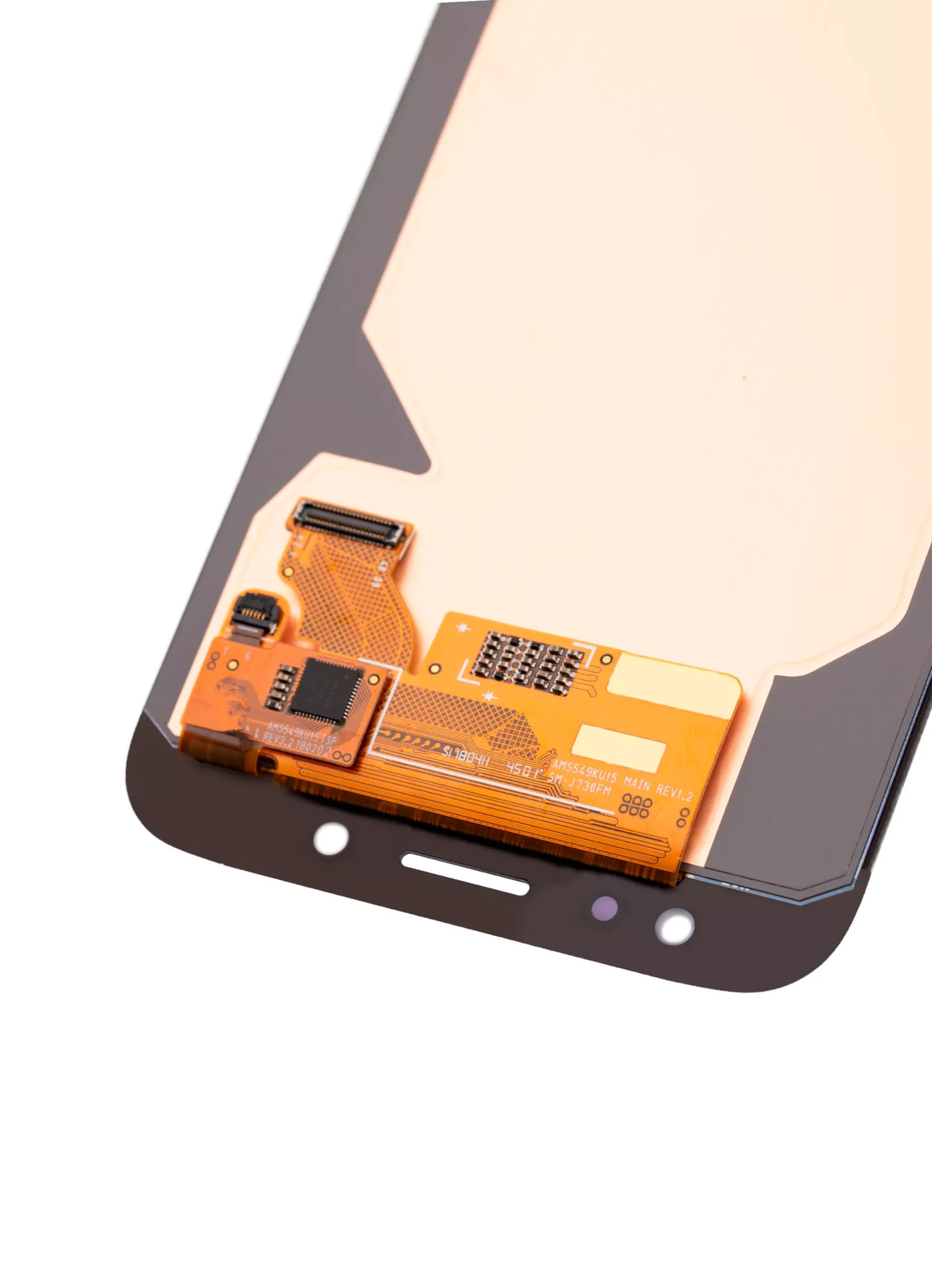 Samsung Galaxy J7 Pro (J730 / 2017) (Servis Paketi) (Gümüş) İle Uyumlu Çerçevesiz LCD Montajı... 