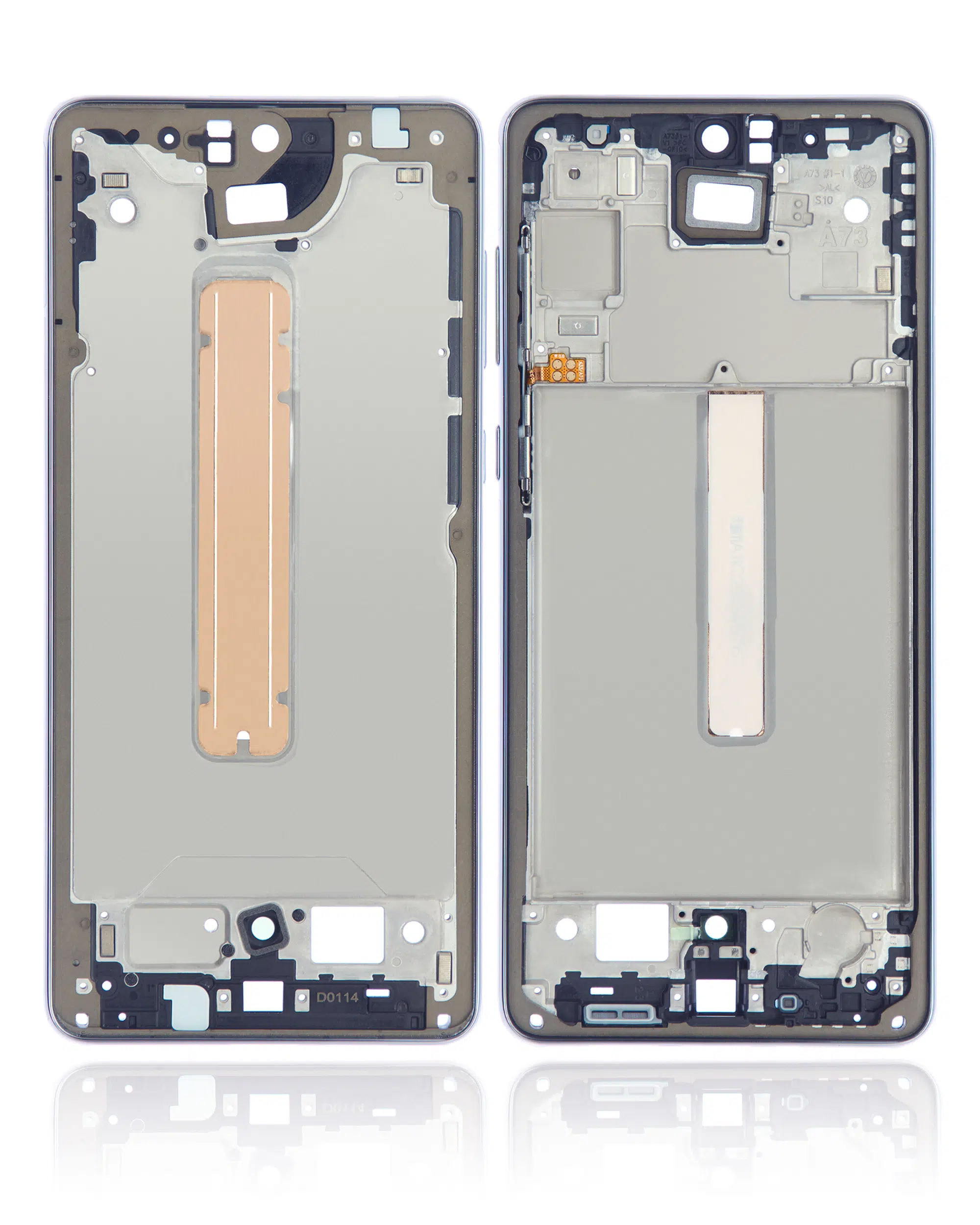 Samsung Galaxy A73 (A735 / 2022) / A73 5G (A736 / 2022) (Gri) ile Uyumlu Orta Çerçeve Muhafaza 