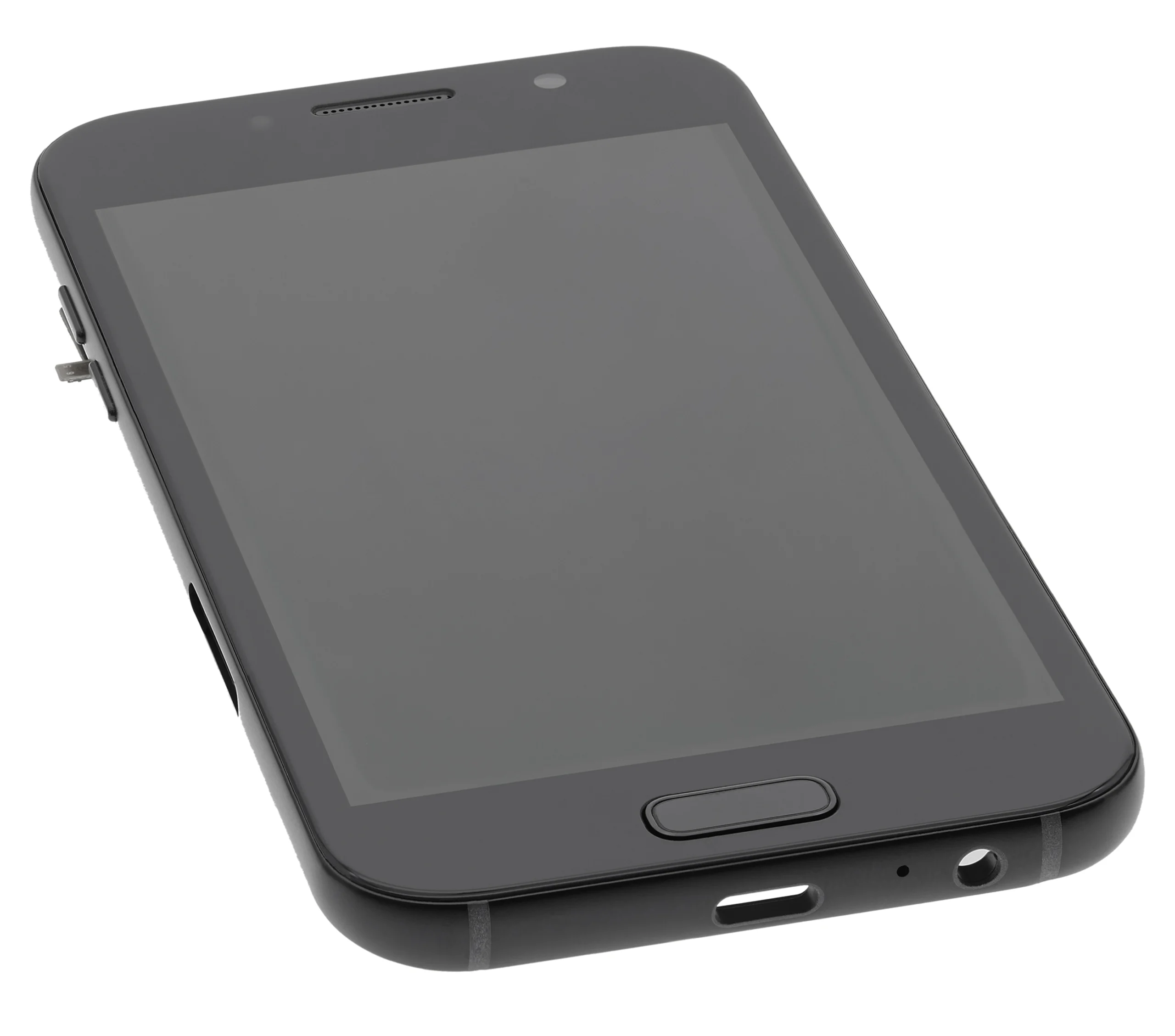 Samsung Galaxy A5 (A520 / 2017) (Aftermarket Plus) (Siyah) ile Uyumlu Çerçeveli OLED Montajı 
