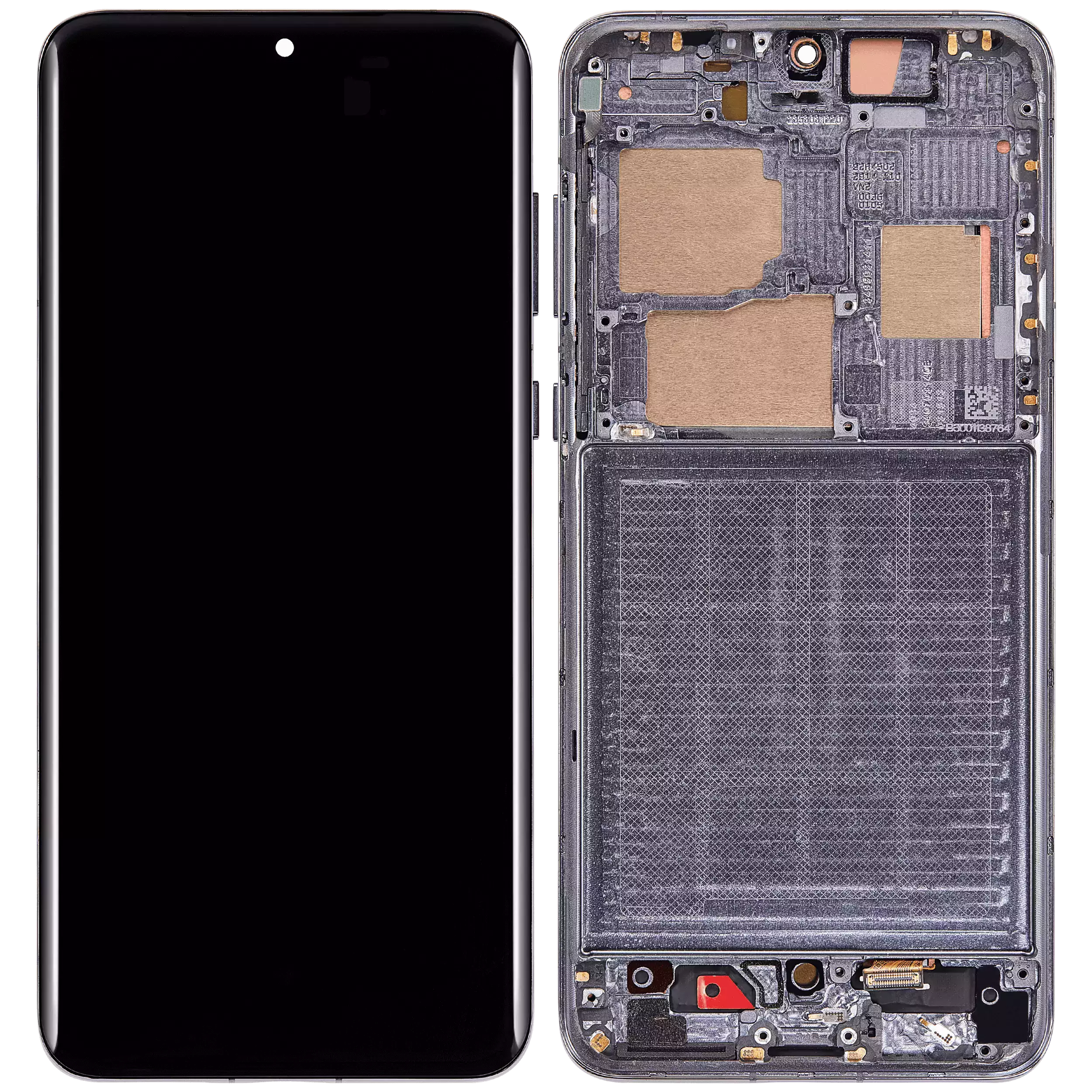 Huawei P60 / P60 Pro İle Uyumlu Çerçeveli Ekran Dokunmatik (Siyah / Yeşil)