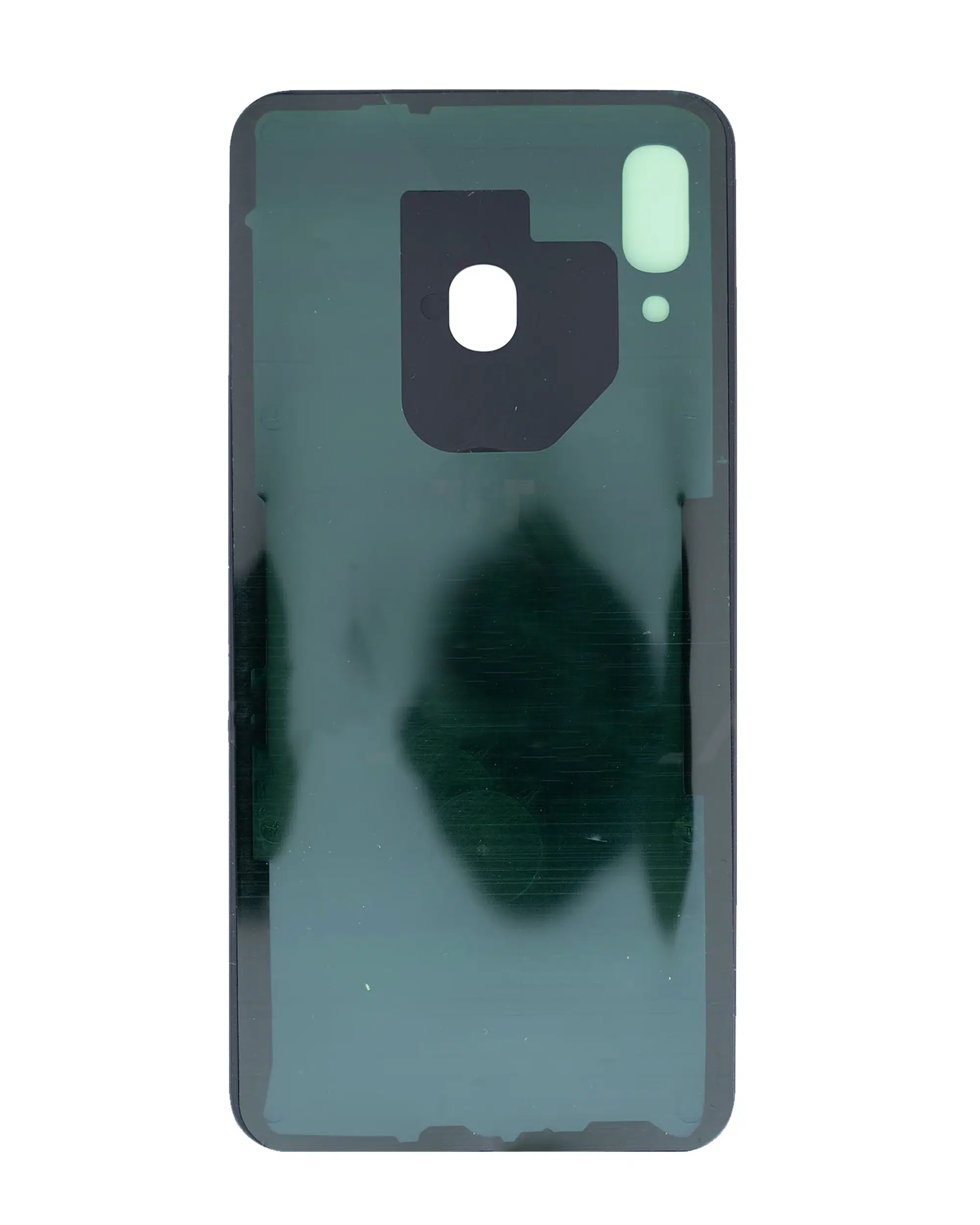Arka Kapak Camı Kamera Lensli Uyumlu Samsung Galaxy A20 (A205 / 2019) (Siyah) (Servis Paketi)