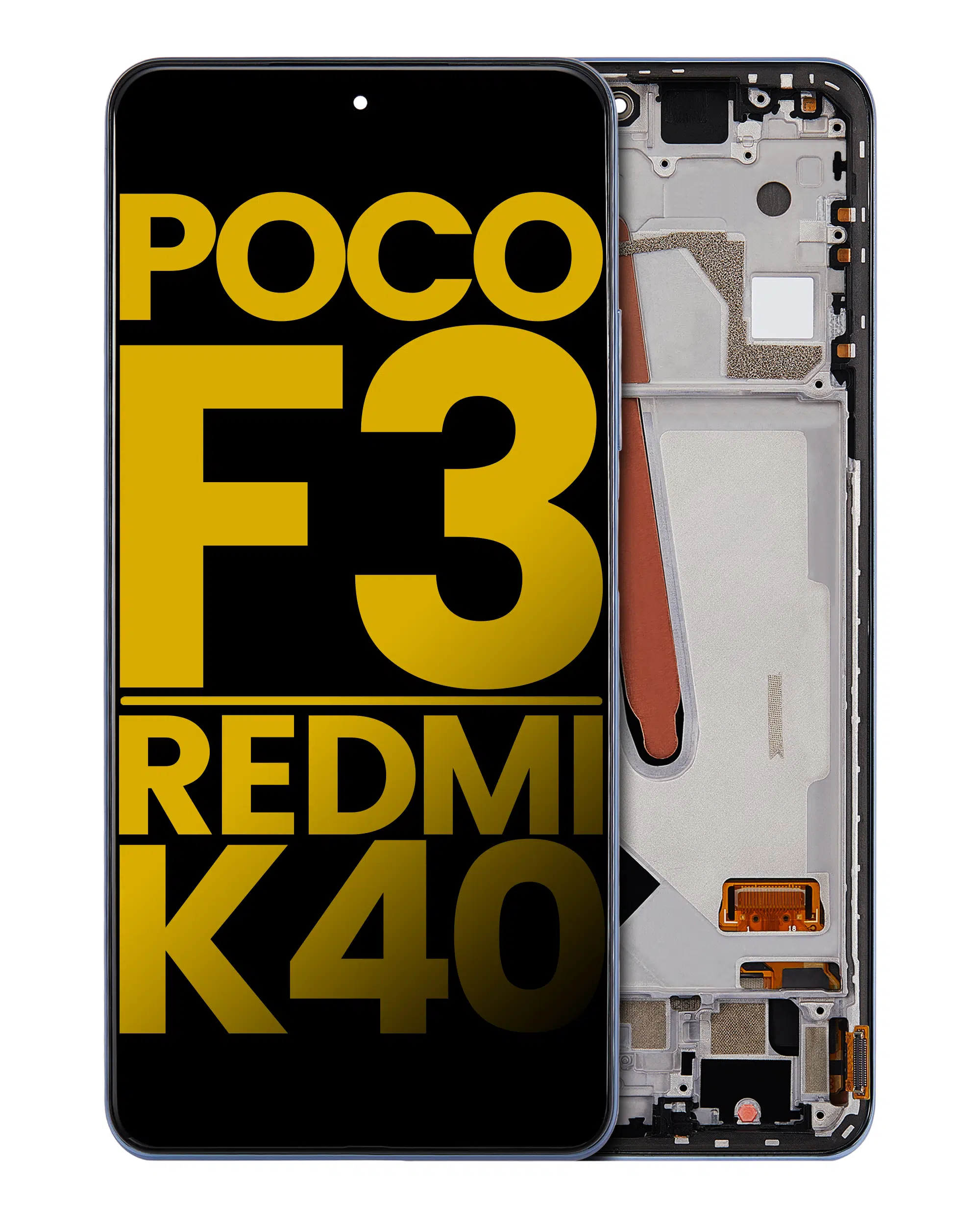 Xiaomi Poco F3 İle Uyumlu Çerçeveli Ekran Dokunmatik (%100 Orijinal Ürün) (Derin Okyanus Mavisi)