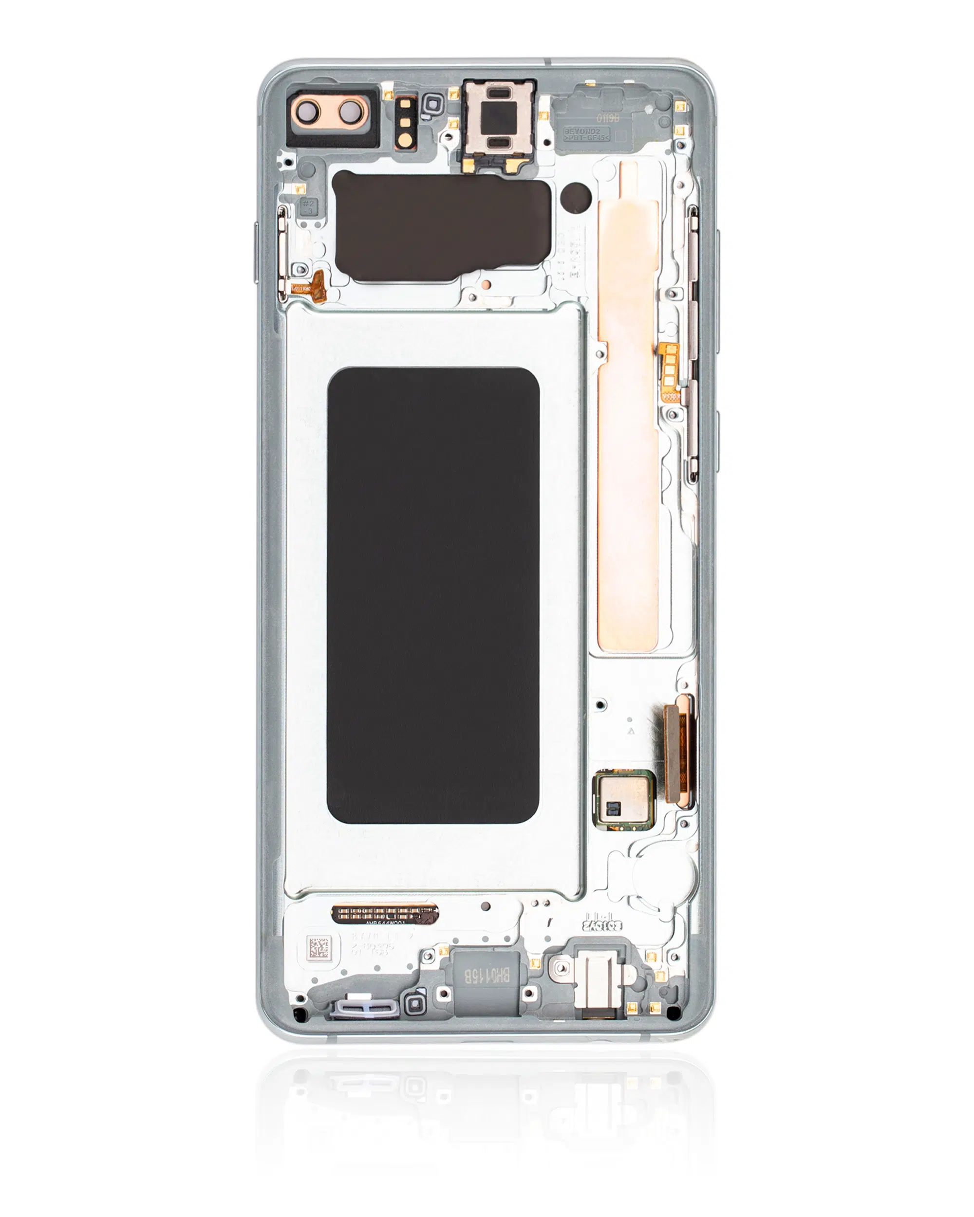 Samsung Galaxy S10 Plus'a Uyumlu Çerçeveli OLED Montajı (Servis Paketi) (Prizma Yeşili) 