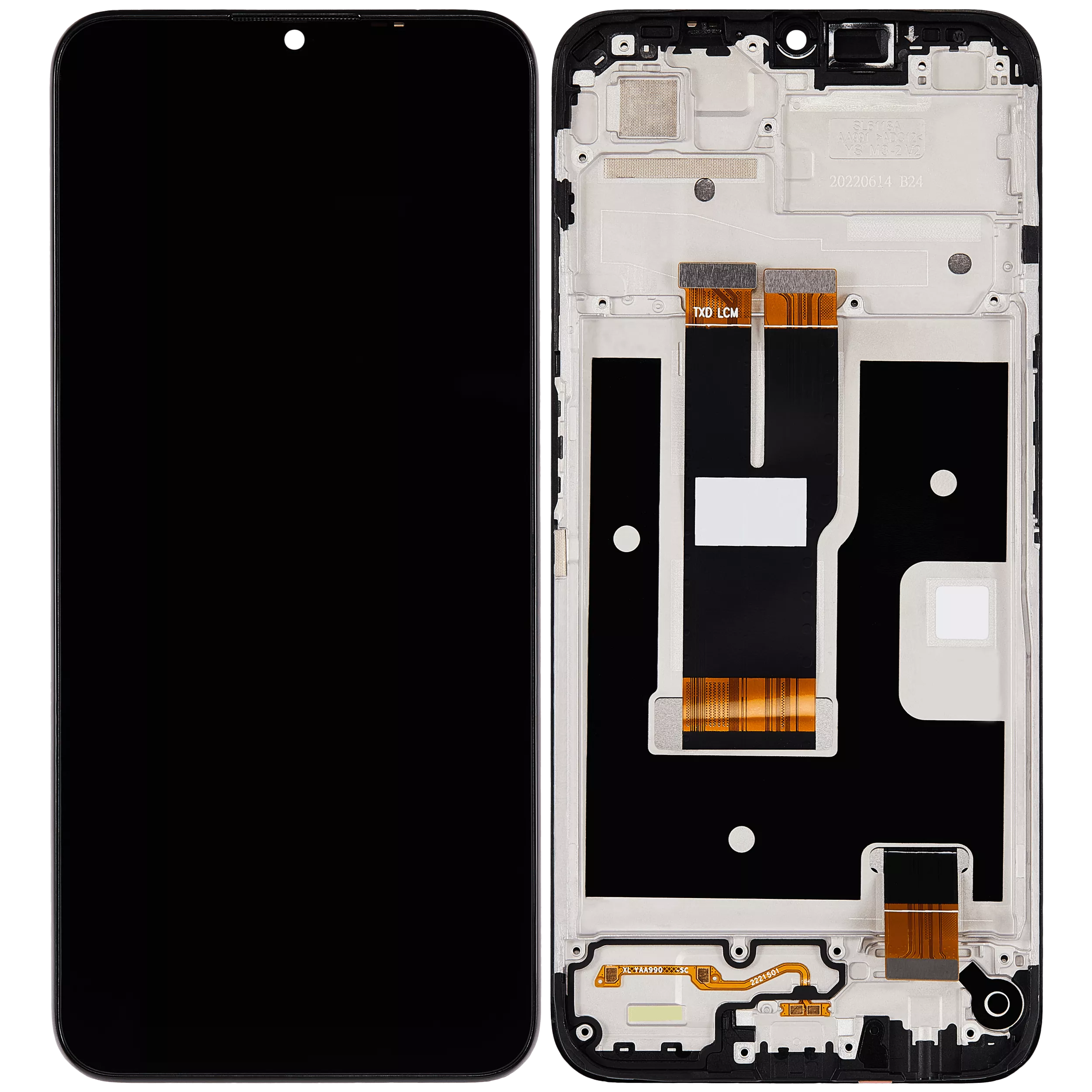 Oppo Realme C31 İle Uyumlu Çerçeveli Ekran Dokunmatik (%100 Orijinal Ürün)