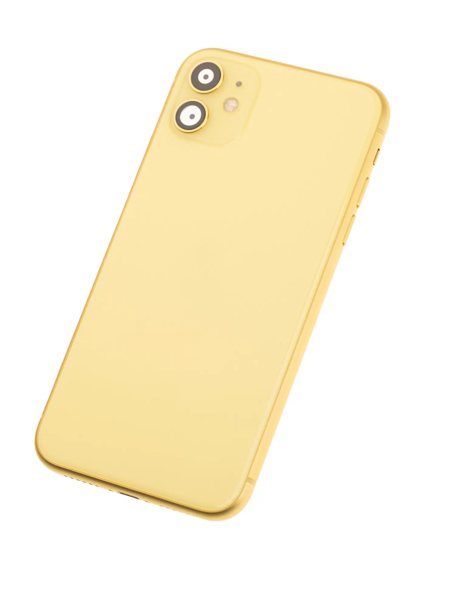 İphone 11 İle Uyumlu Kasa Kapak Set Sarı İçi Boş (Logolu) 1/1 Kasa