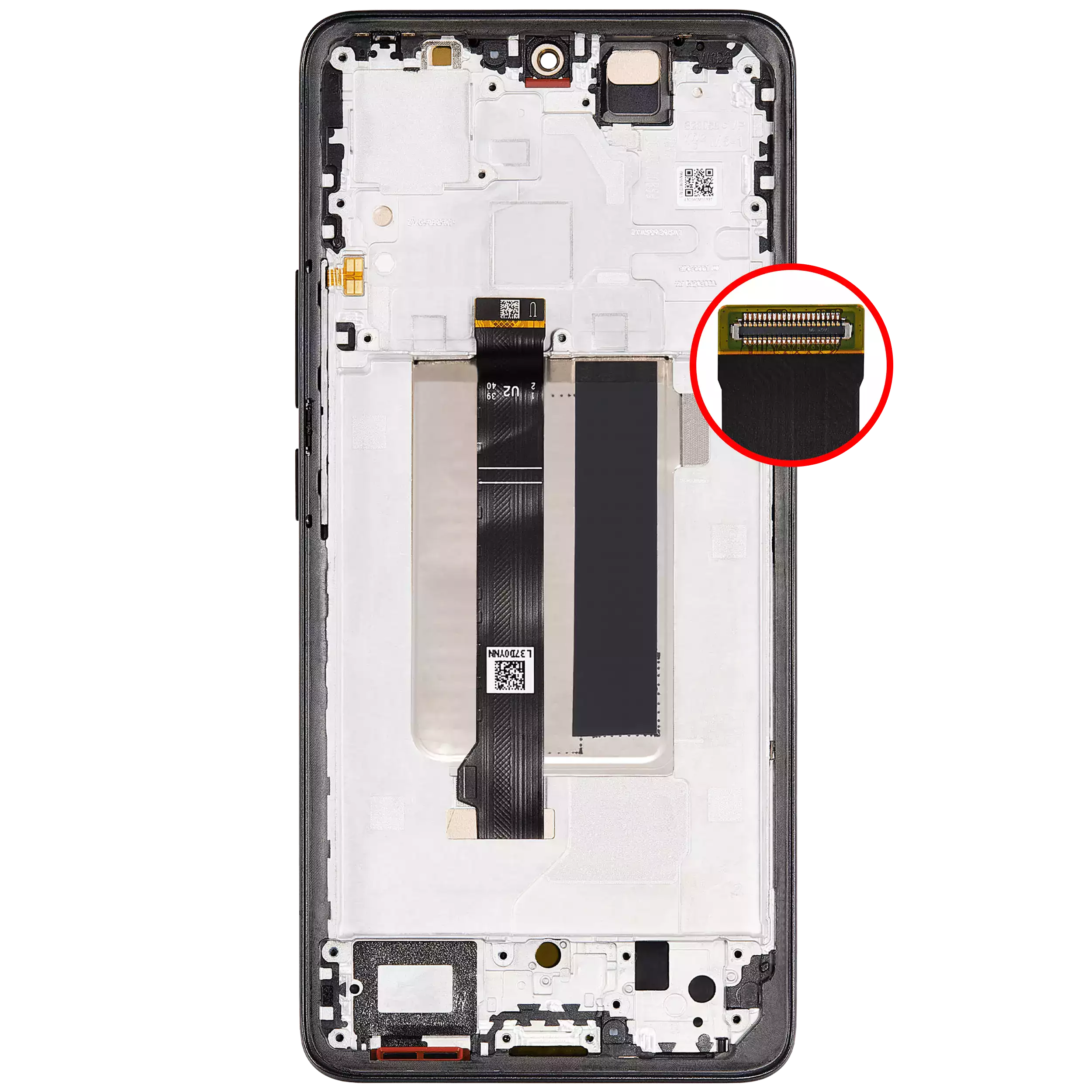 Xiaomi Redmi Note 13 Pro Plus İle Uyumlu Çerçeveli Ekran Dokunmatik Siyah (%100 Orijinal Ürün)