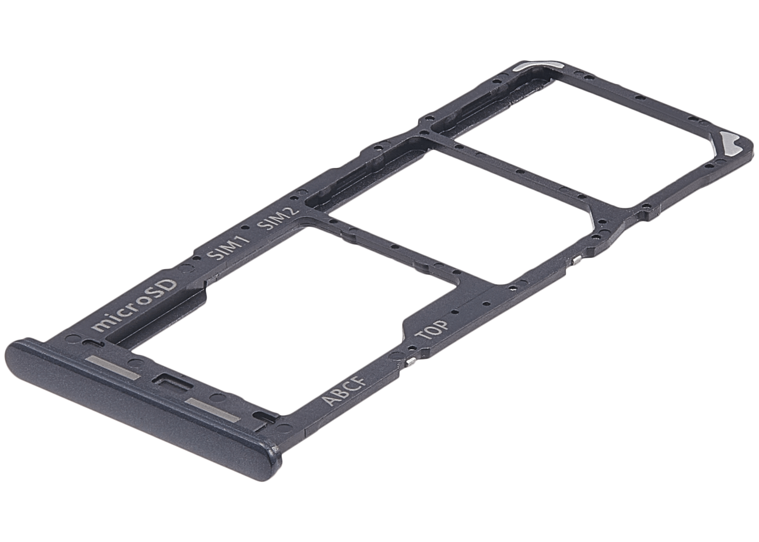 Samsung Galaxy A23 5G İle Uyumlu Çift Sim Kart Tepsisi (A236 / 2022) (Siyah)