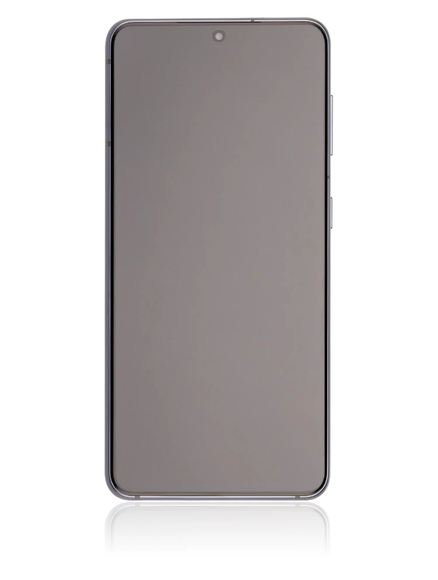 Samsung Galaxy S21 5G İle Uyumlu Çerçeveli Ekran Dokunmatik (%100 Orijinal Ürün) (Phantom Gri)
