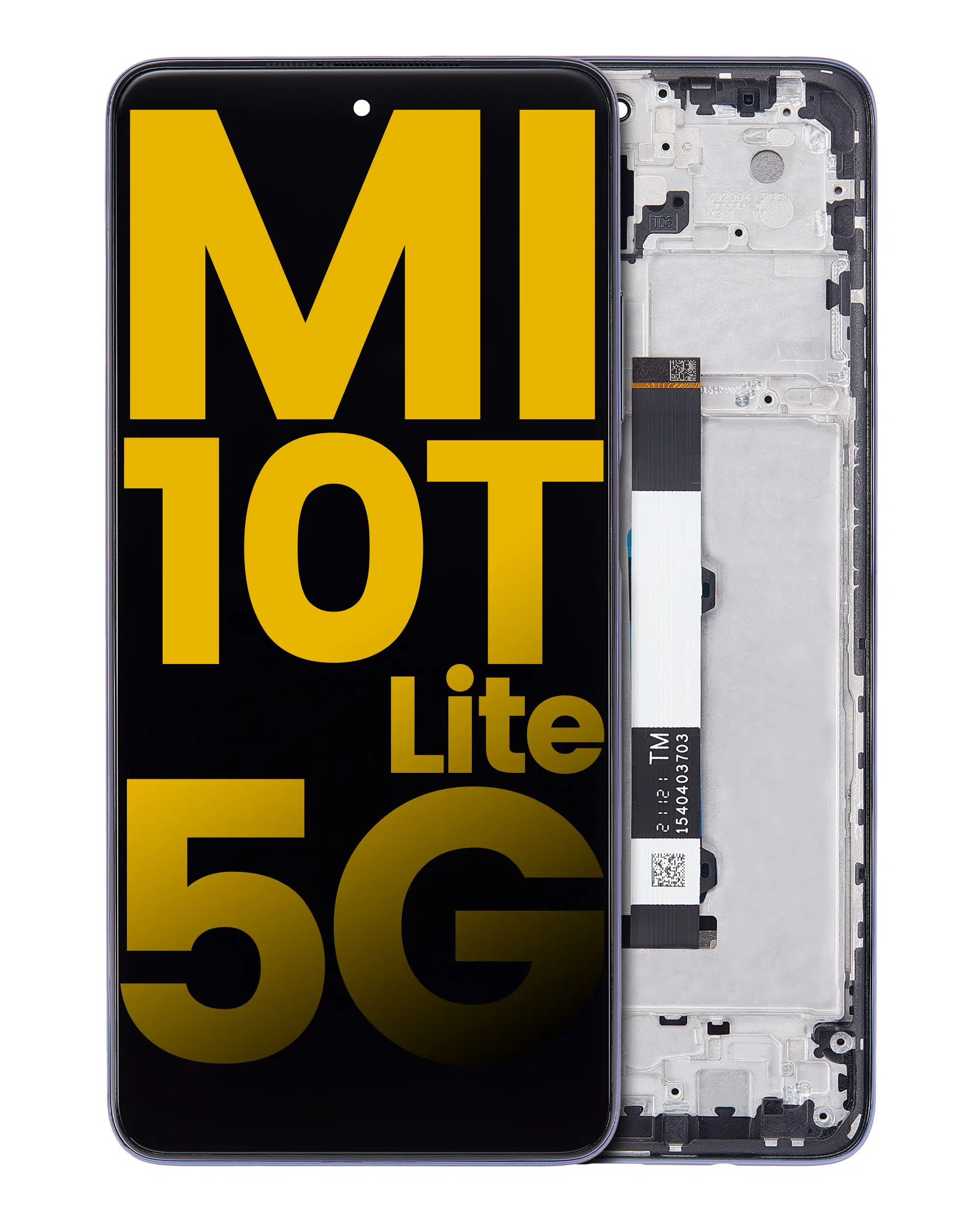 Xiaomi Mi 10T Lite 5G (ile Uyumlu Çerçeveli Ekran Dokunmatik (%100 Orijinal Ürün) (İnci Grisi)