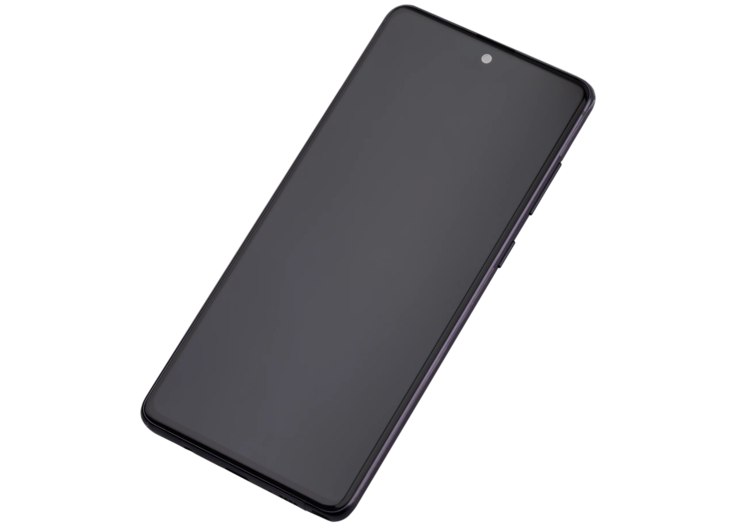 Samsung Galaxy Note 10 Lite (Aftermarket Plus) (Aura Black) ile Uyumlu Çerçeveli OLED Montajı 
