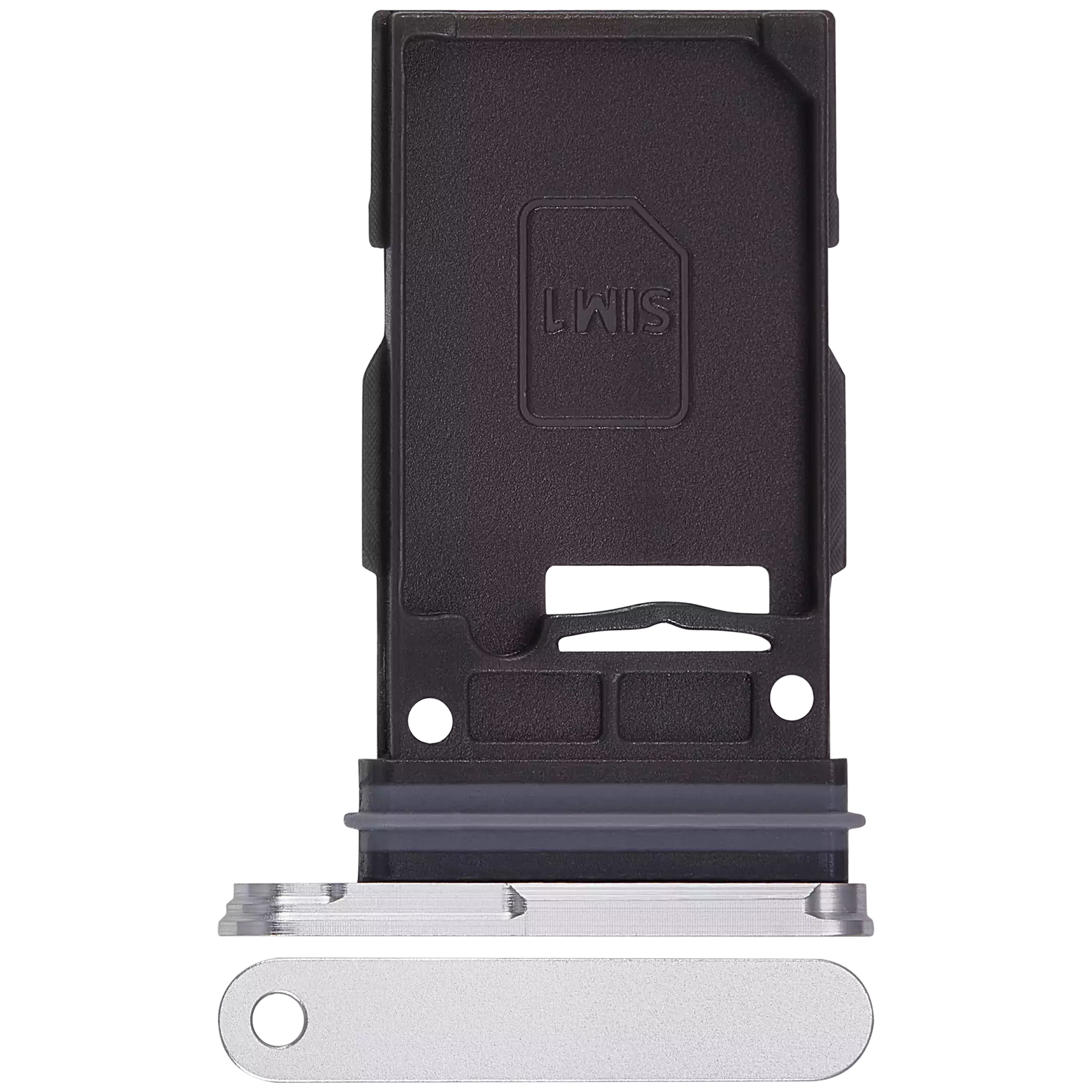 Samsung Galaxy S24 5G / S24 Plus 5G (Mermer Gri) ile Uyumlu Tek Sim Kart Tepsisi 