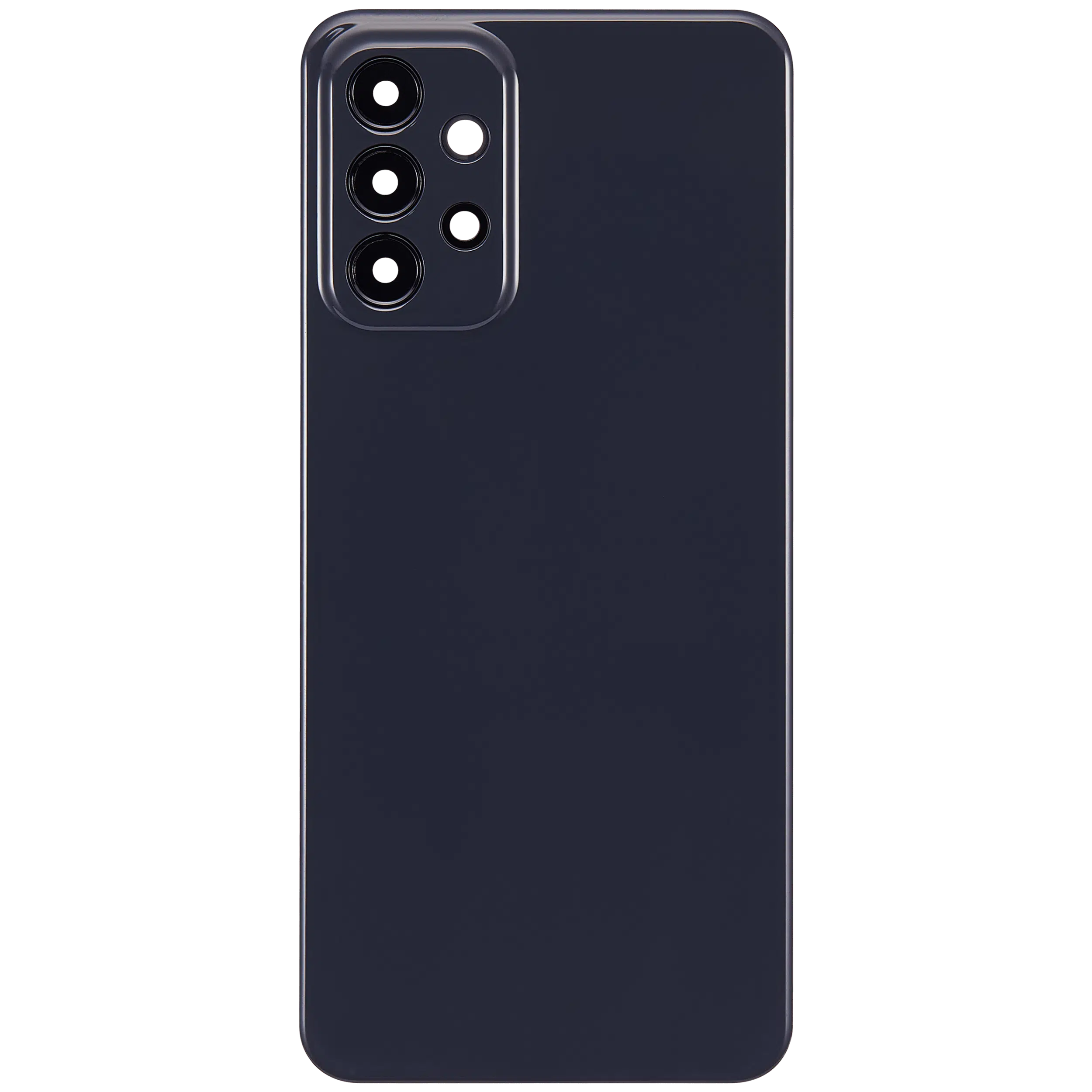 Arka kapak Camı Uyumlu Samsung Galaxy A23 (A235 / 2022) (Aftermarket Plus) (Siyah)