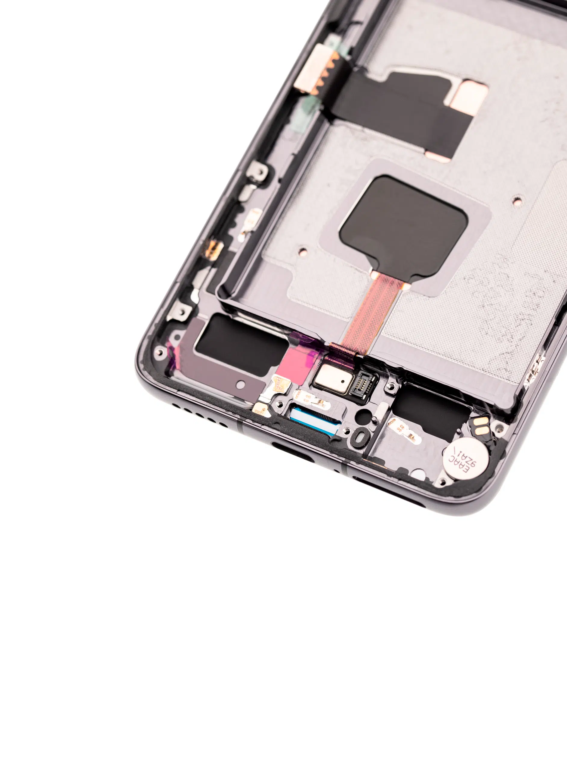 Huawei P40 İle Uyumlu Çerçeveli Ekran Dokunmatik (Siyah)