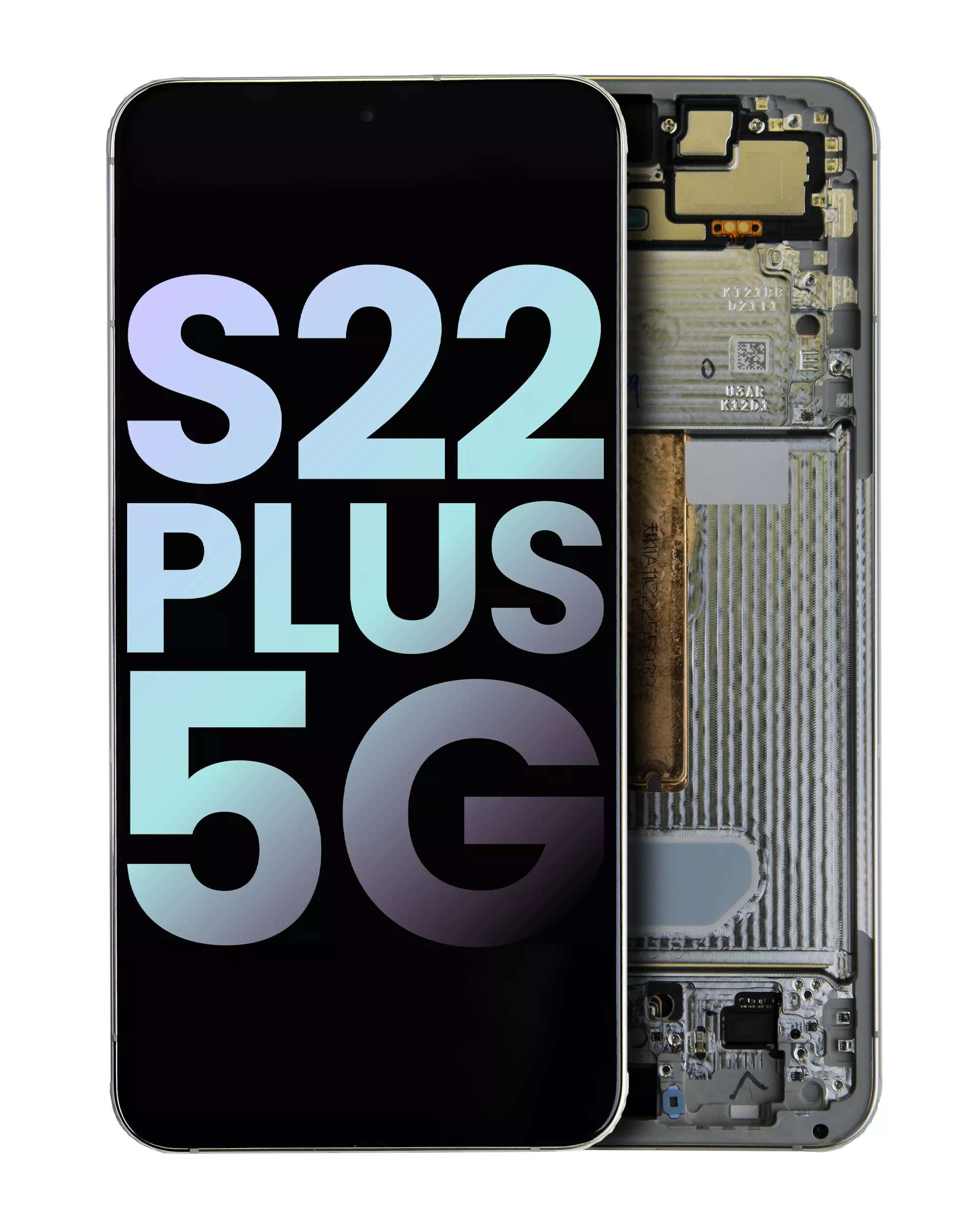 Samsung Galaxy S22 Plus 5G (Servis Paketi) (Beyaz) İle Uyumlu Çerçeveli OLED Montajı 
