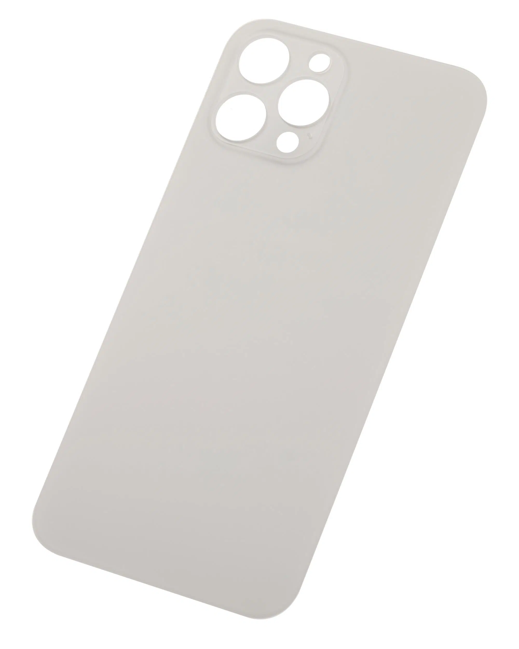 İphone 12 Pro Max İle Uyumlu Arka Cam Beyaz (Logolu / Büyük Kamera Deliği)
