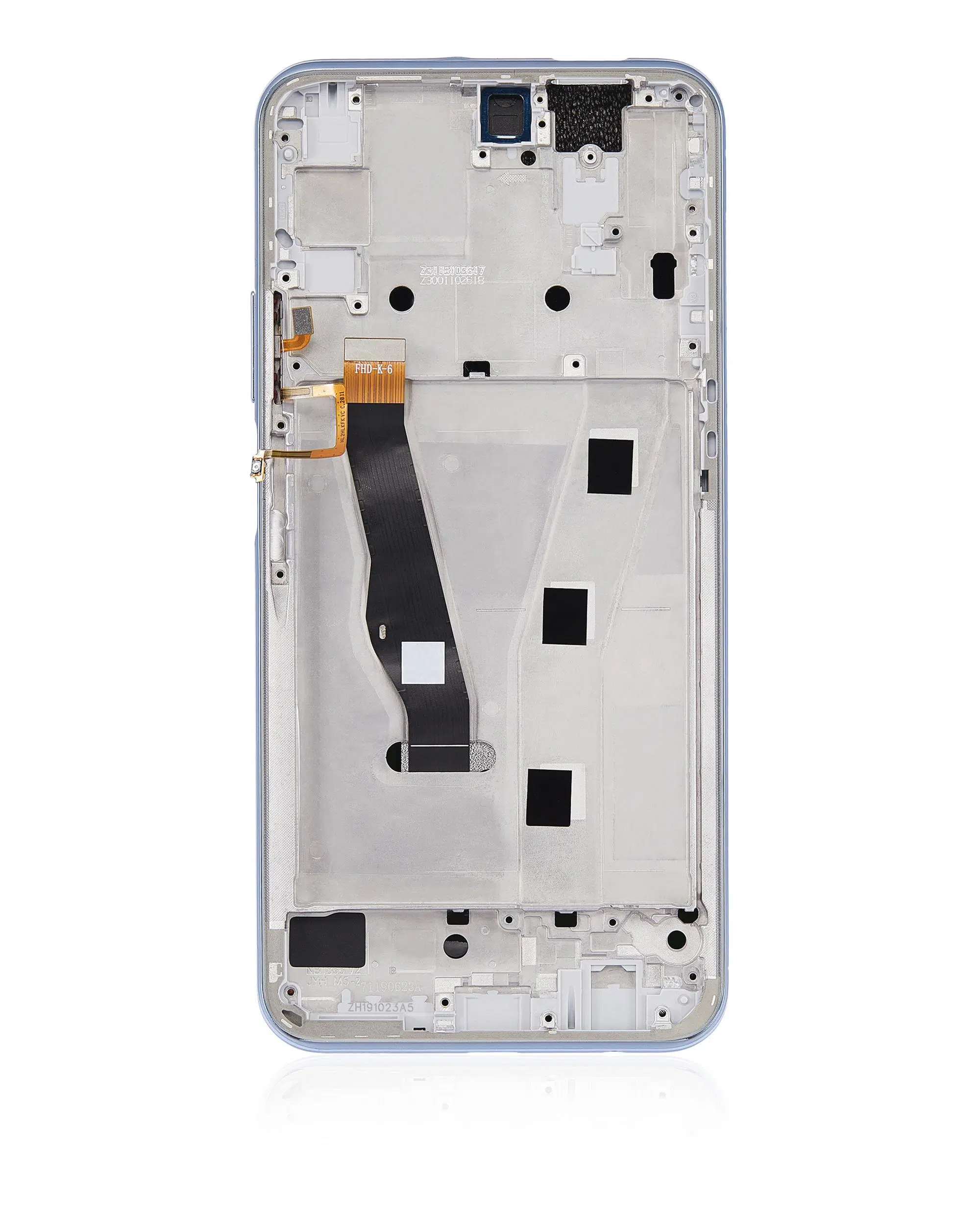 Huawei Y9S İle Uyumlu Çerçeveli Ekran Dokunmatik (Nefes Alan Kristal)